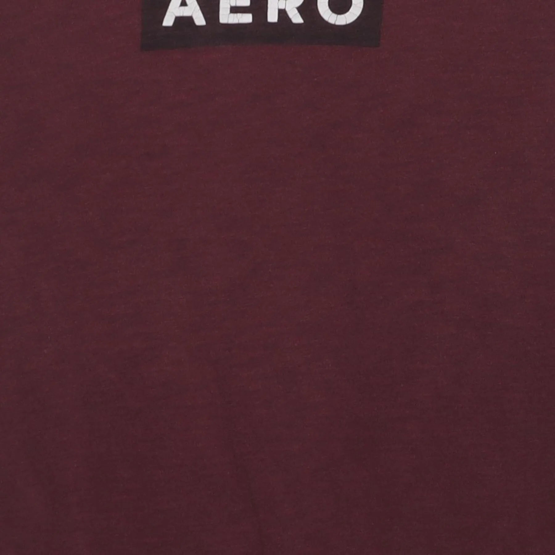 Close-up of the main graphic on the Vintage Y2K Aéropostale "AERO Box Logo" T-Shirt - S