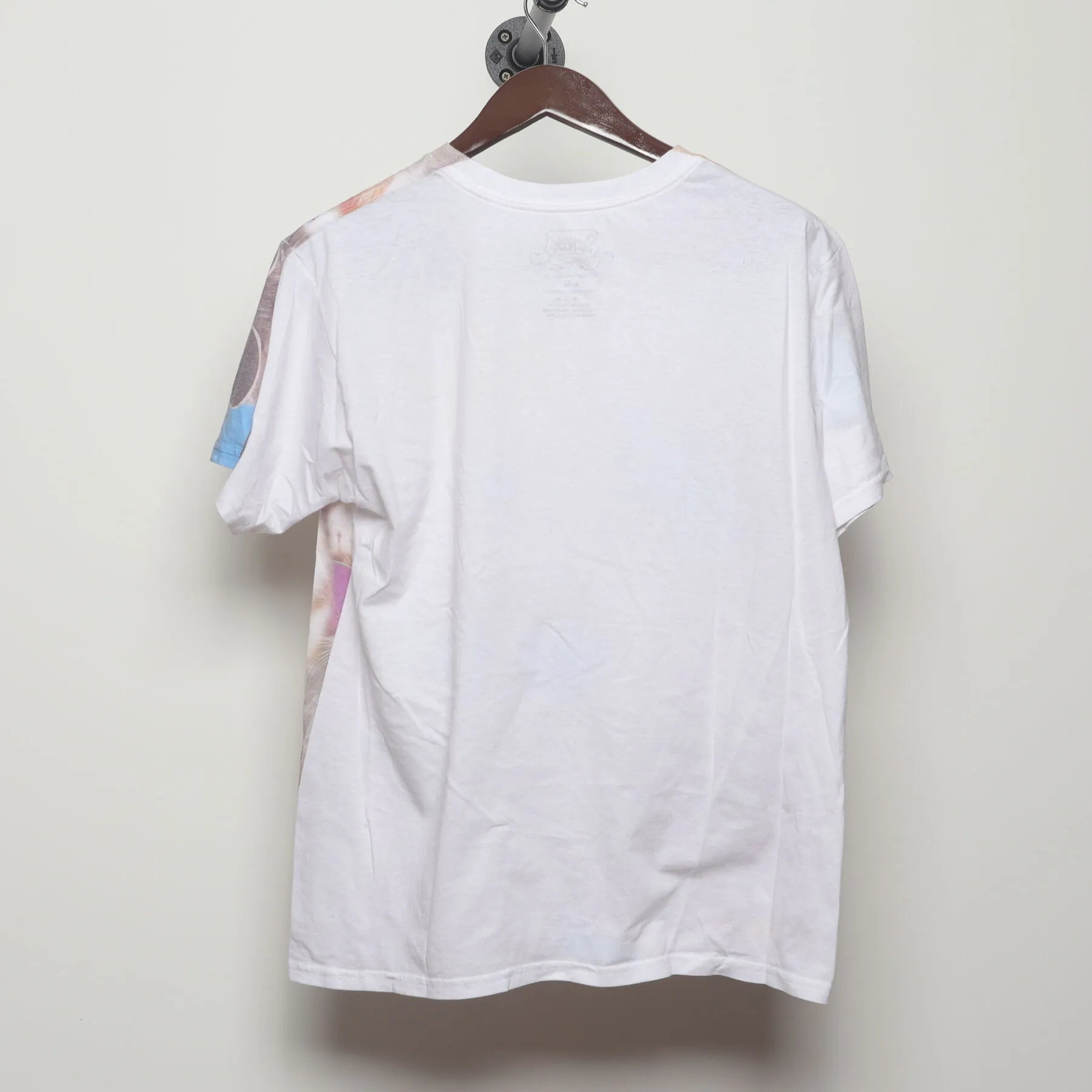 Back view of Vintage Y2K-Era The Mountain "Cats in Sunglasses" All Over Print T-Shirt - M