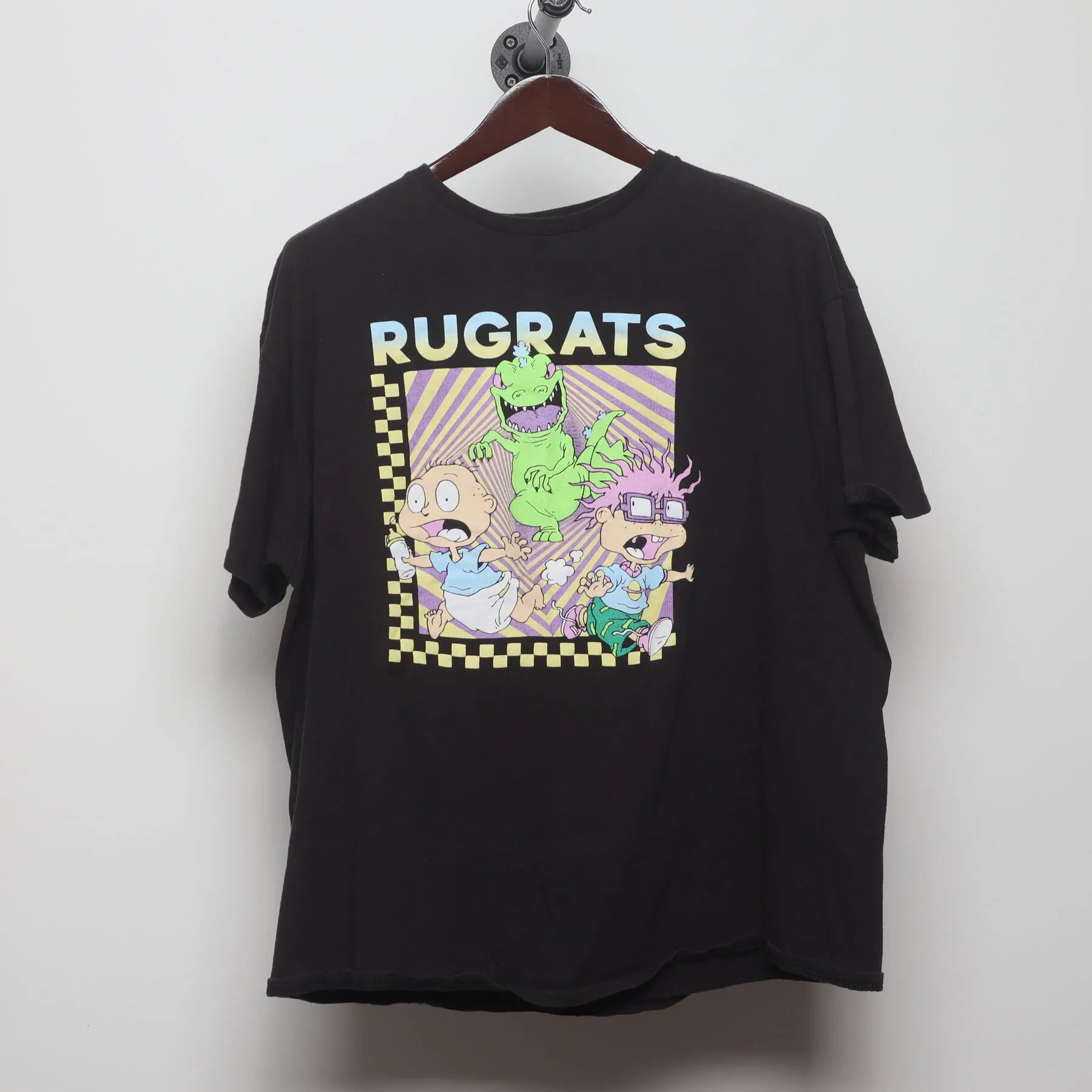 Front view of Modern Rugrats "Tommy, Chuckie & Reptar" T-Shirt - XL