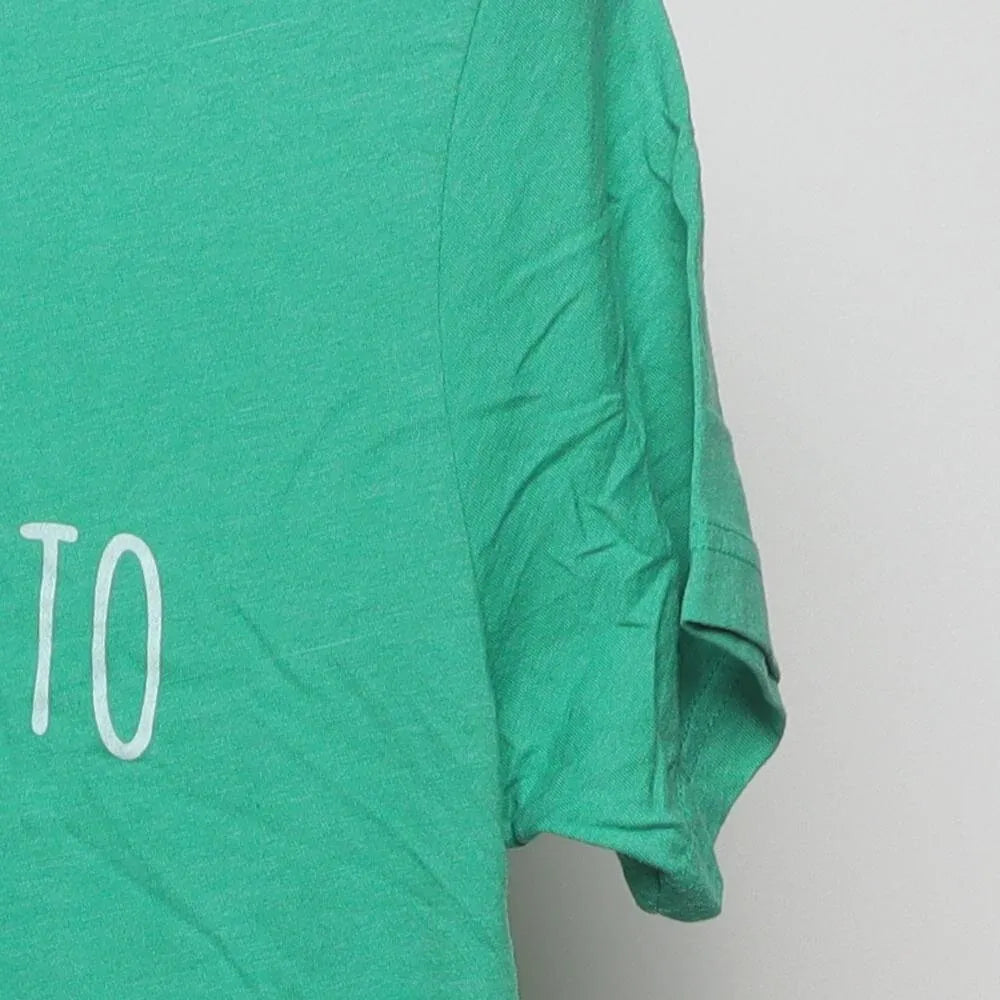 Close-up of the sleeve on the Modern The Home T "Most Likely To Get Socks" T-Shirt - S