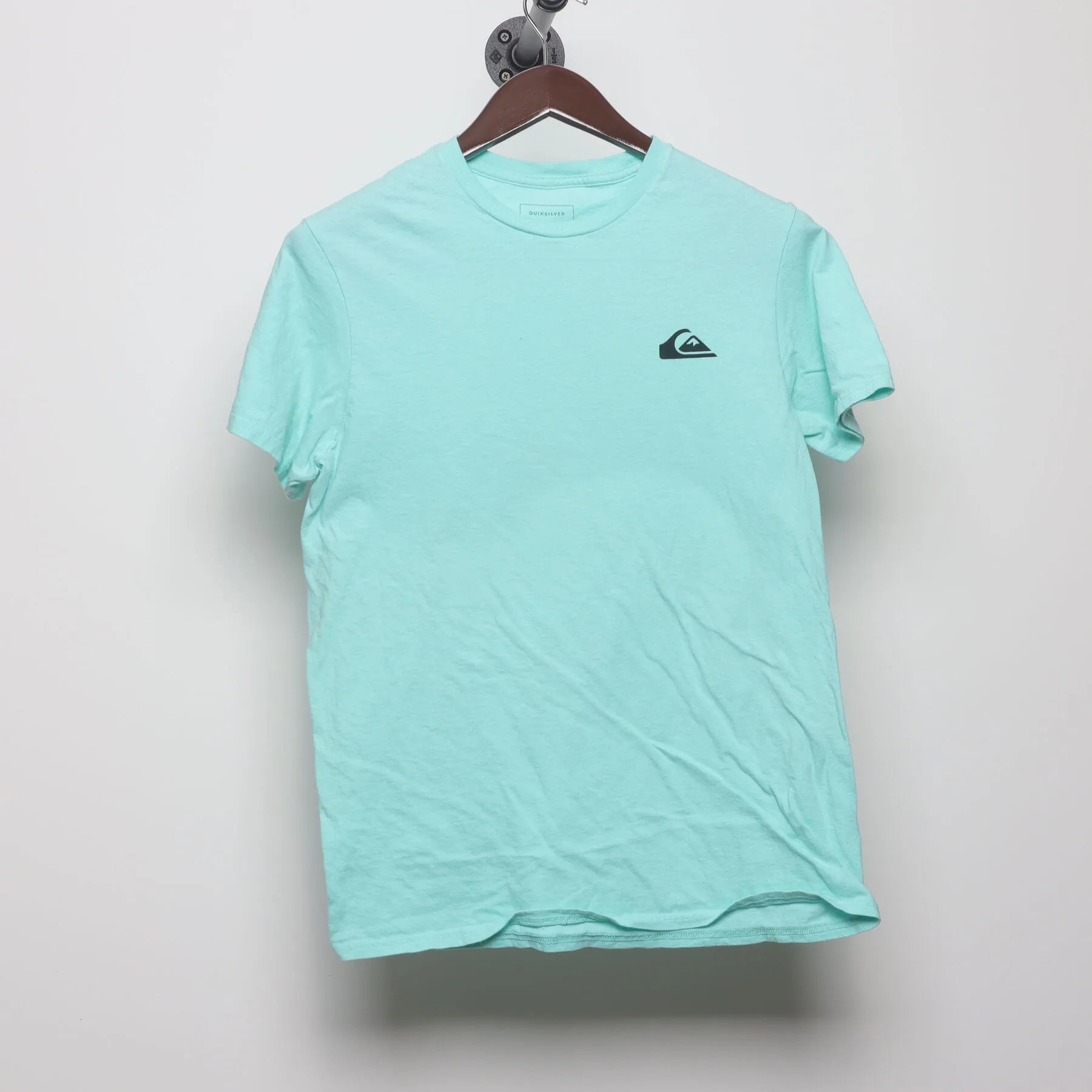 Front view of Vintage Y2K Quiksilver "Crest Logo" T-Shirt - S