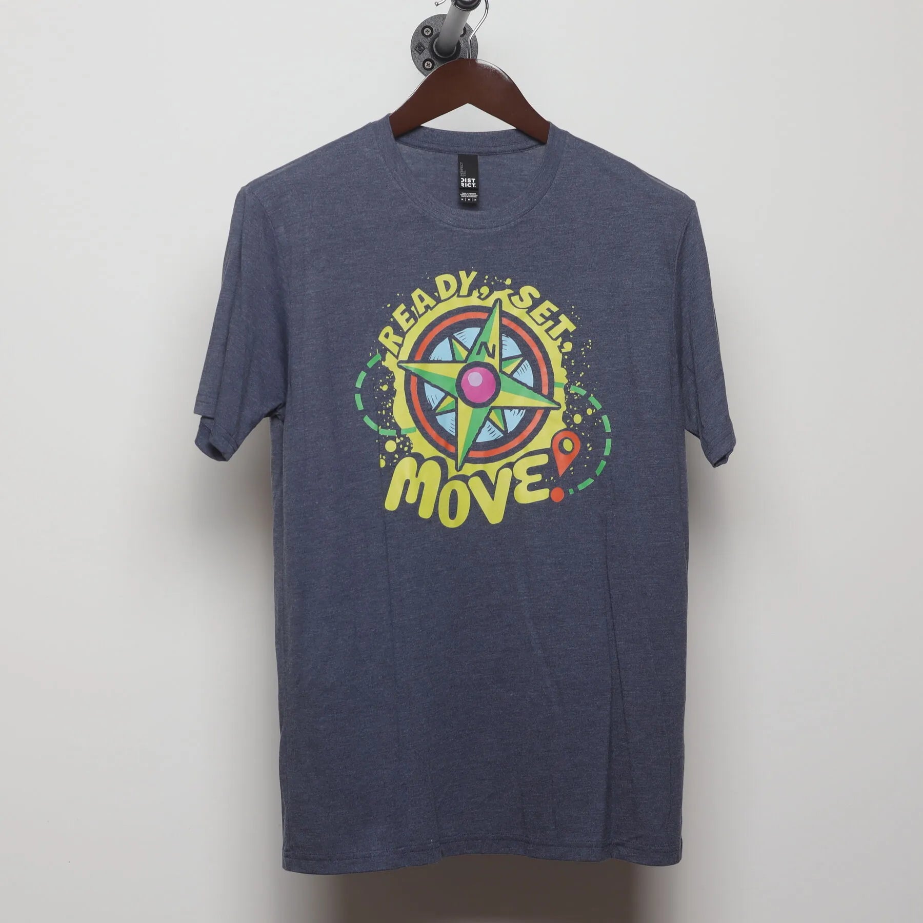 Front view of Vintage 2010s Kids Event "Ready, Set, Move!" T-Shirt - M