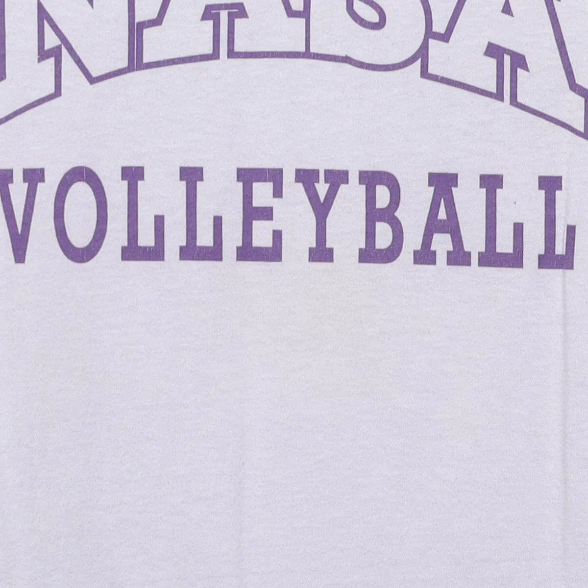 Close-up of the main graphic on the Vintage 1980s NASA "Volleyball Team" T-Shirt - S