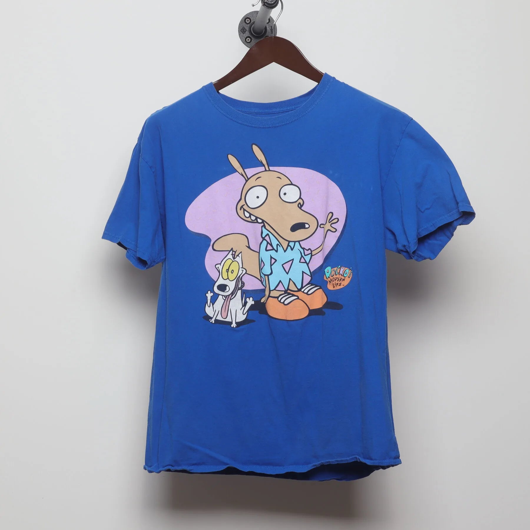 Front view of Vintage 1990s Nickelodeon "Rocko and Spunky" T-Shirt - L