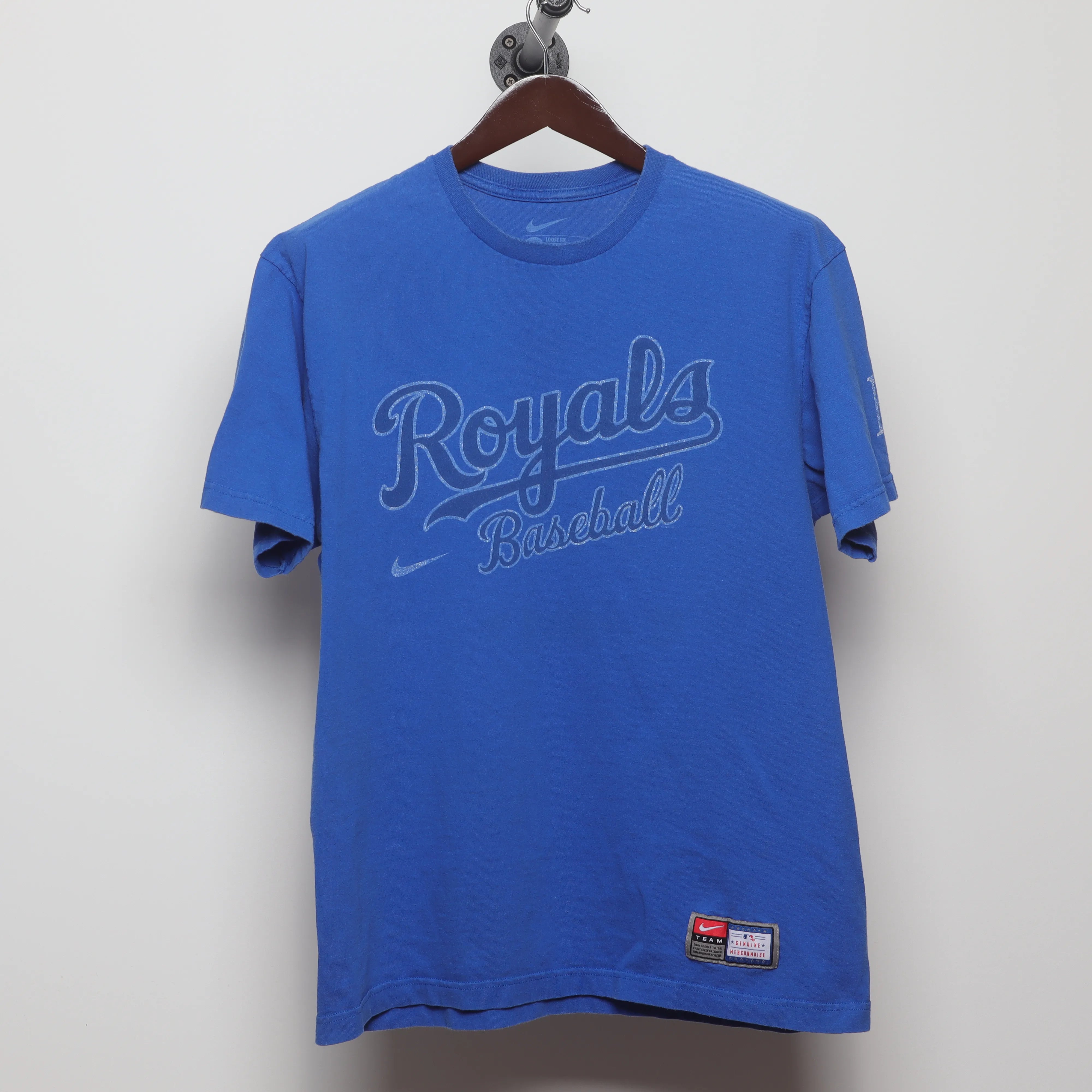 Front view of Vintage 2000s Nike KC Royals Team Graphic T-Shirt L