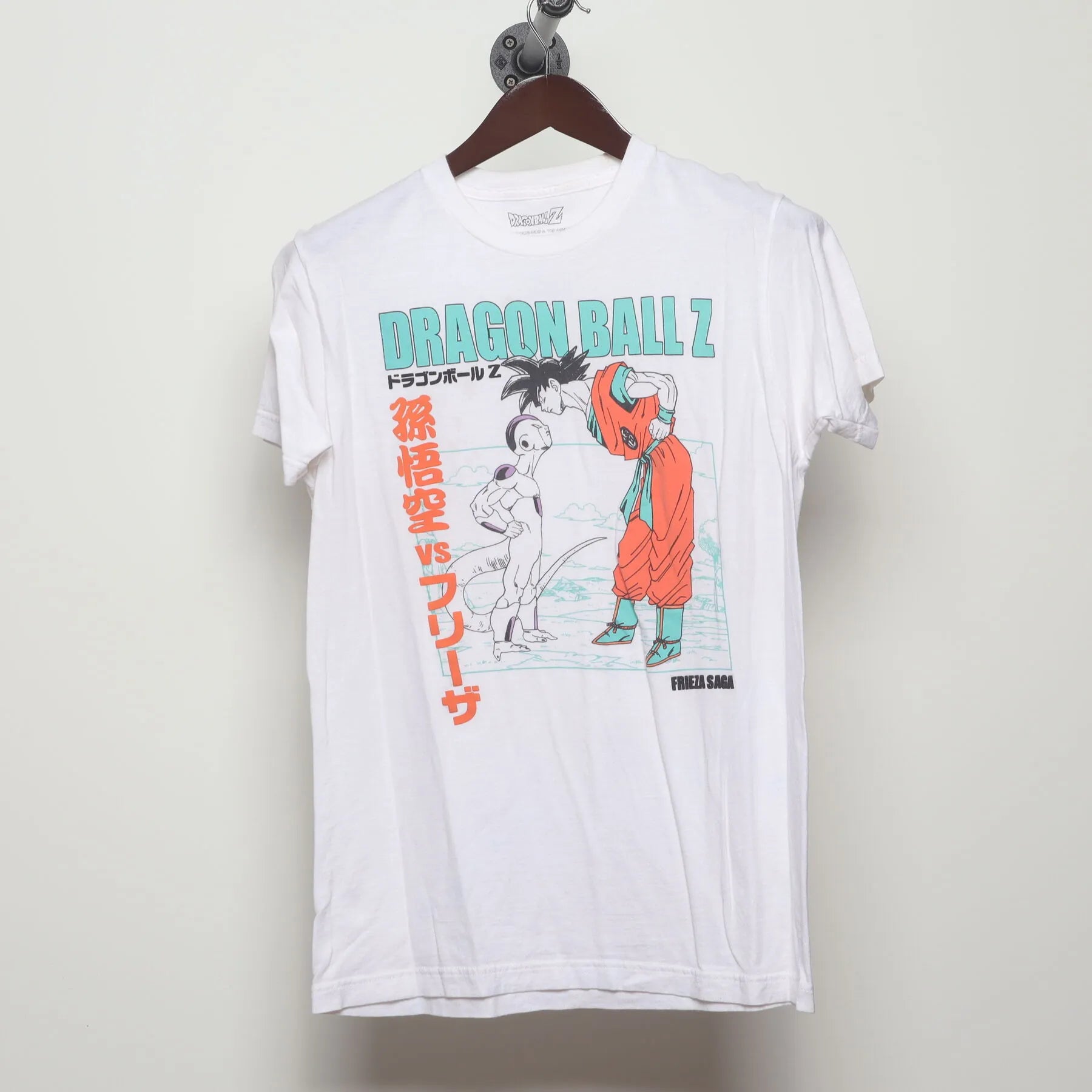 Front view of Vintage 2010s Dragon Ball Z "Goku vs. Frieza Saga" T-Shirt - S