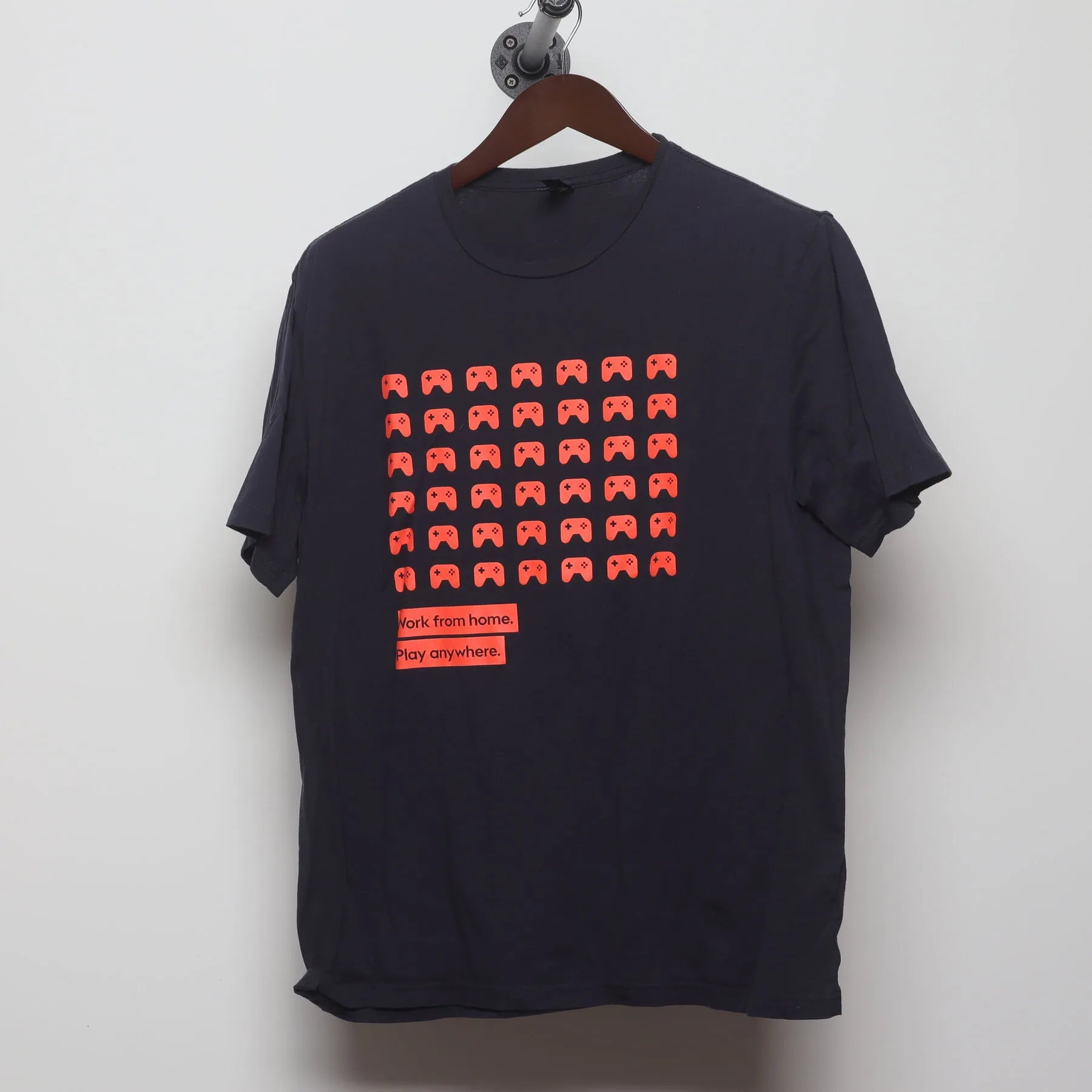 Front view of Vintage 2010s Electronic Arts "Work From Home" T-Shirt - L