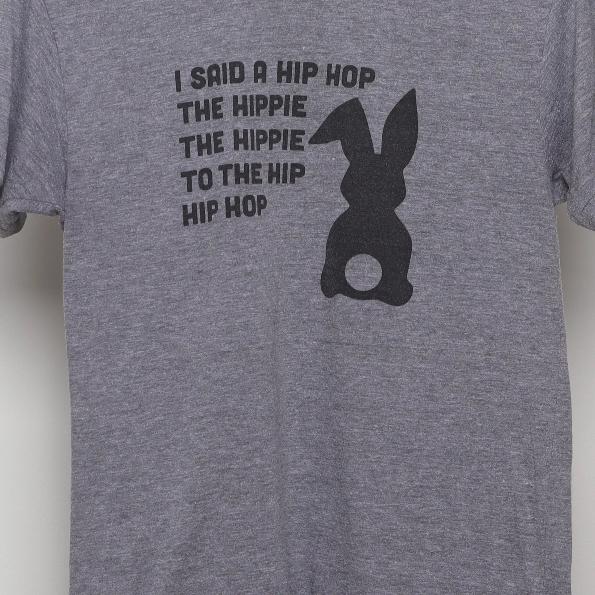 Close-up of the main graphic on the Vintage 2010s Hip Hop Bunny Graphic T-Shirt S
