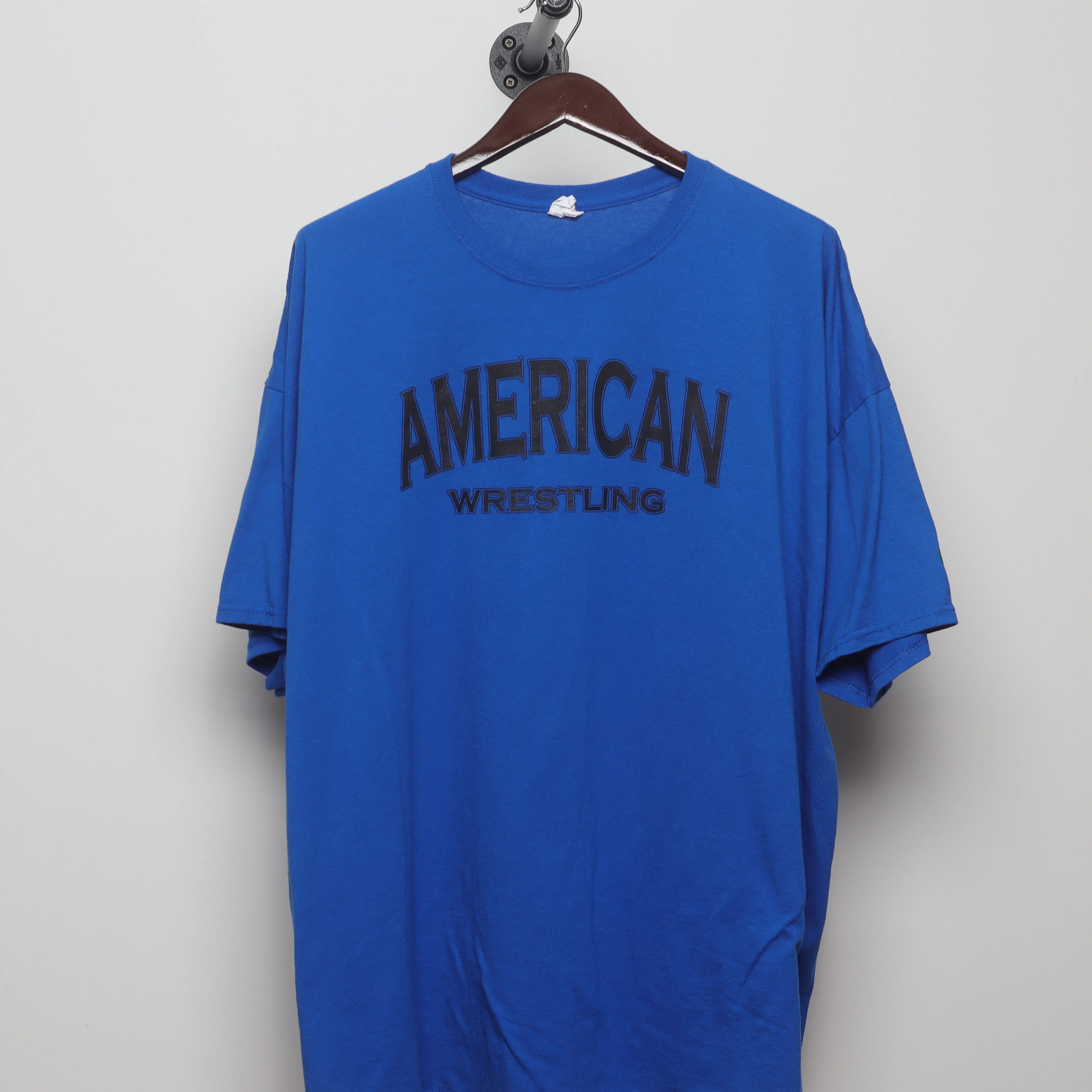 Front view of Vintage 2010s NCAA Wrestling MSG Graphic Tee XXL