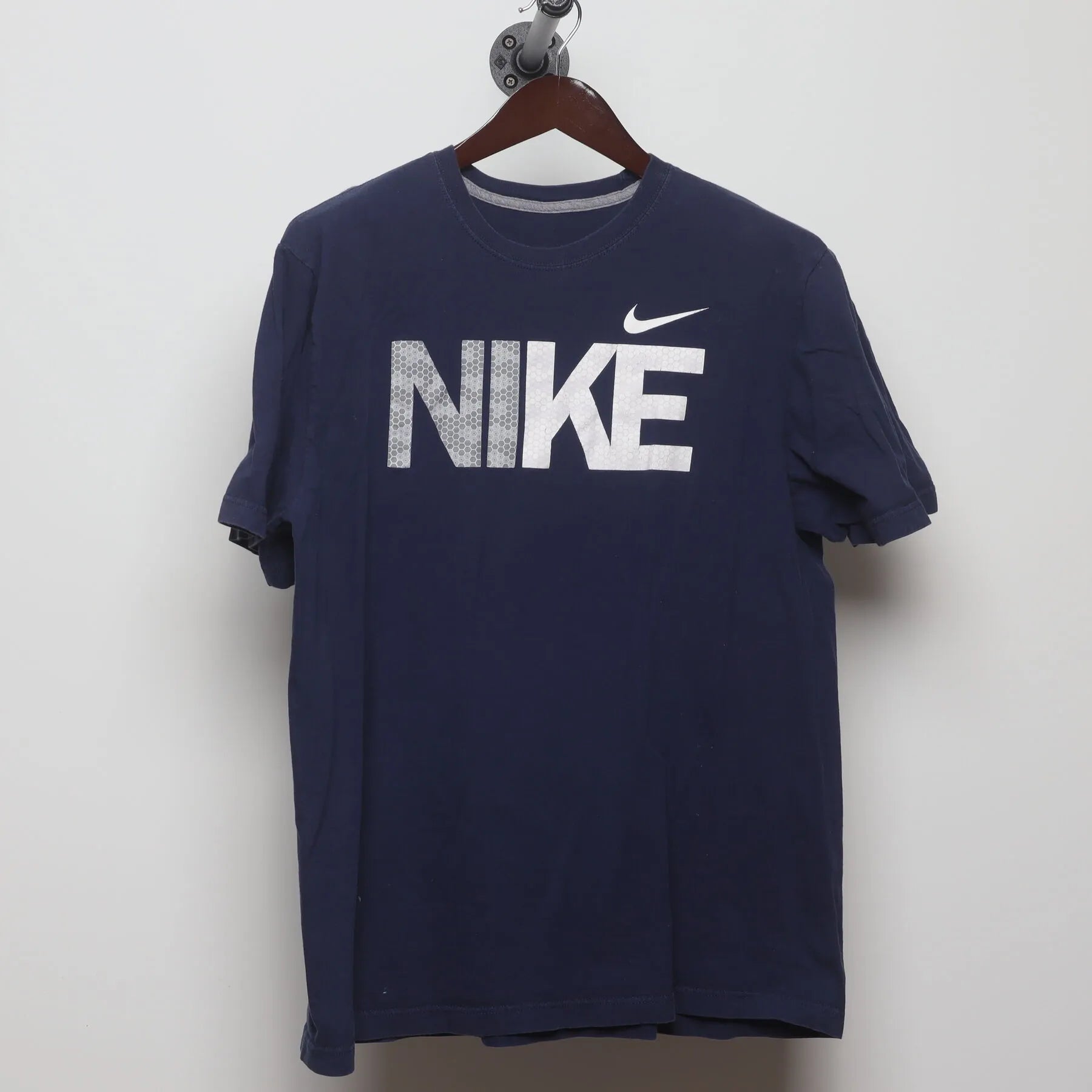 Front view of Vintage 2010s Nike "Block Logo" T-Shirt - XL