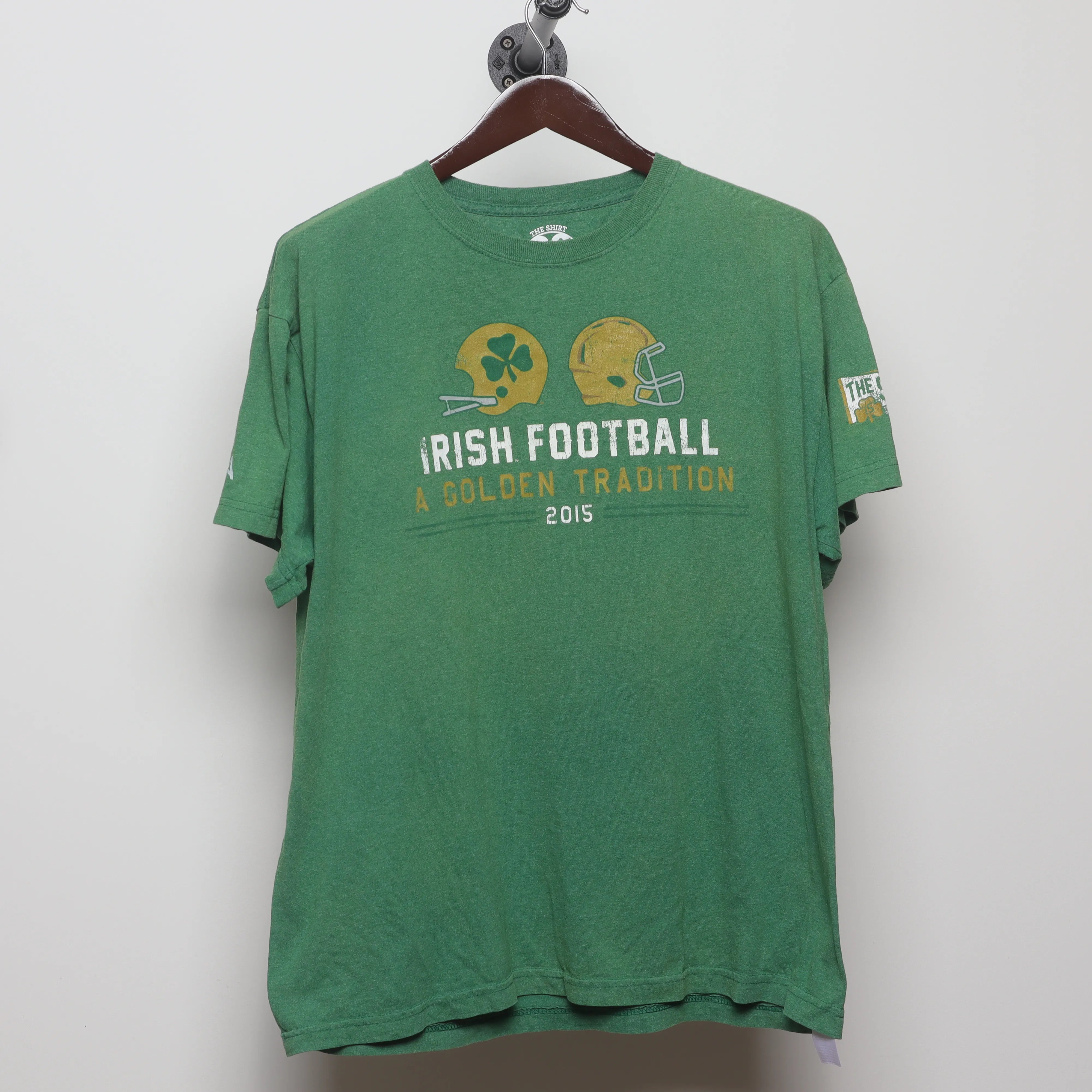 Front view of Vintage 2010s Notre Dame Football Graphic T-Shirt M