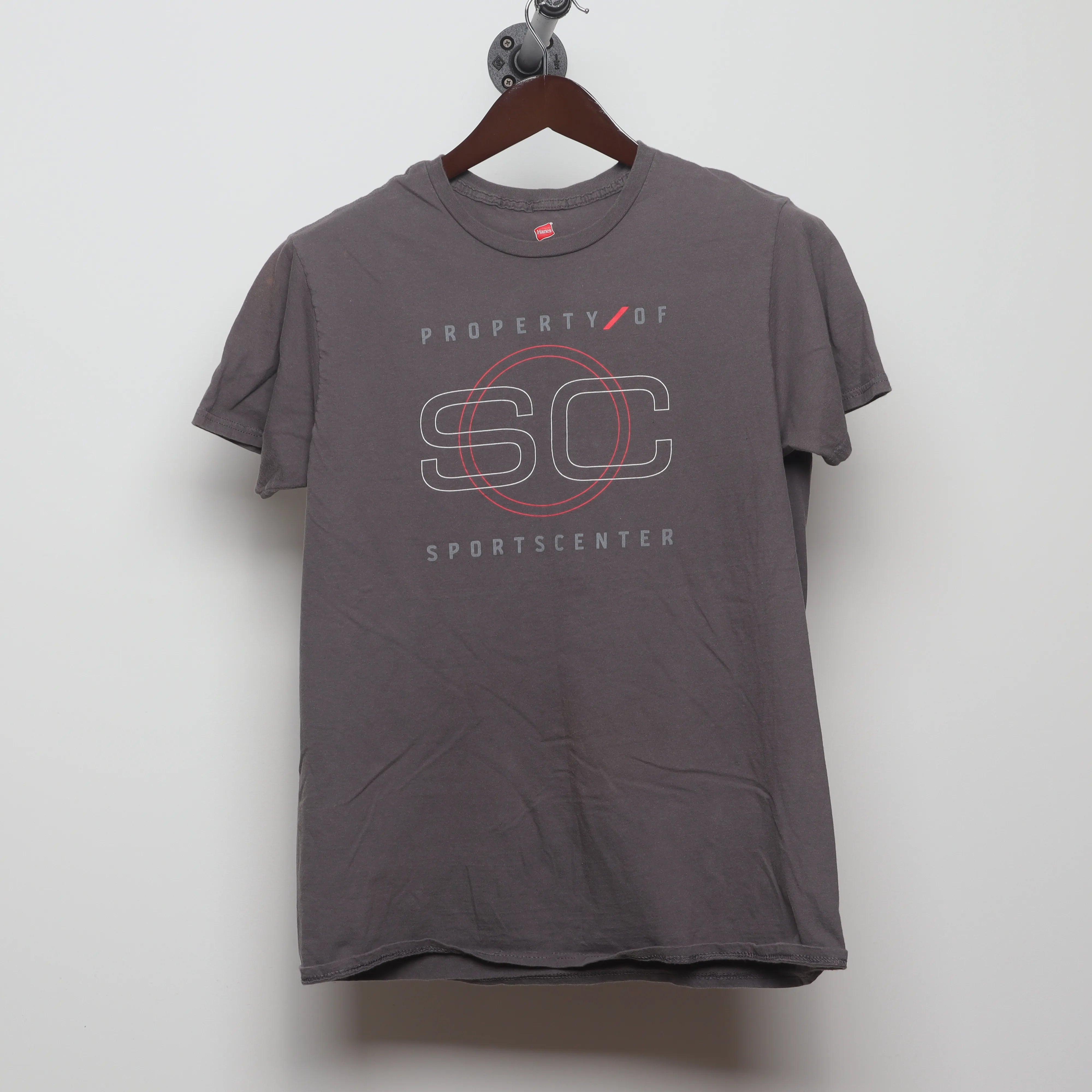 Front view of Vintage 2010s SportsCenter Property Of Graphic Tee M