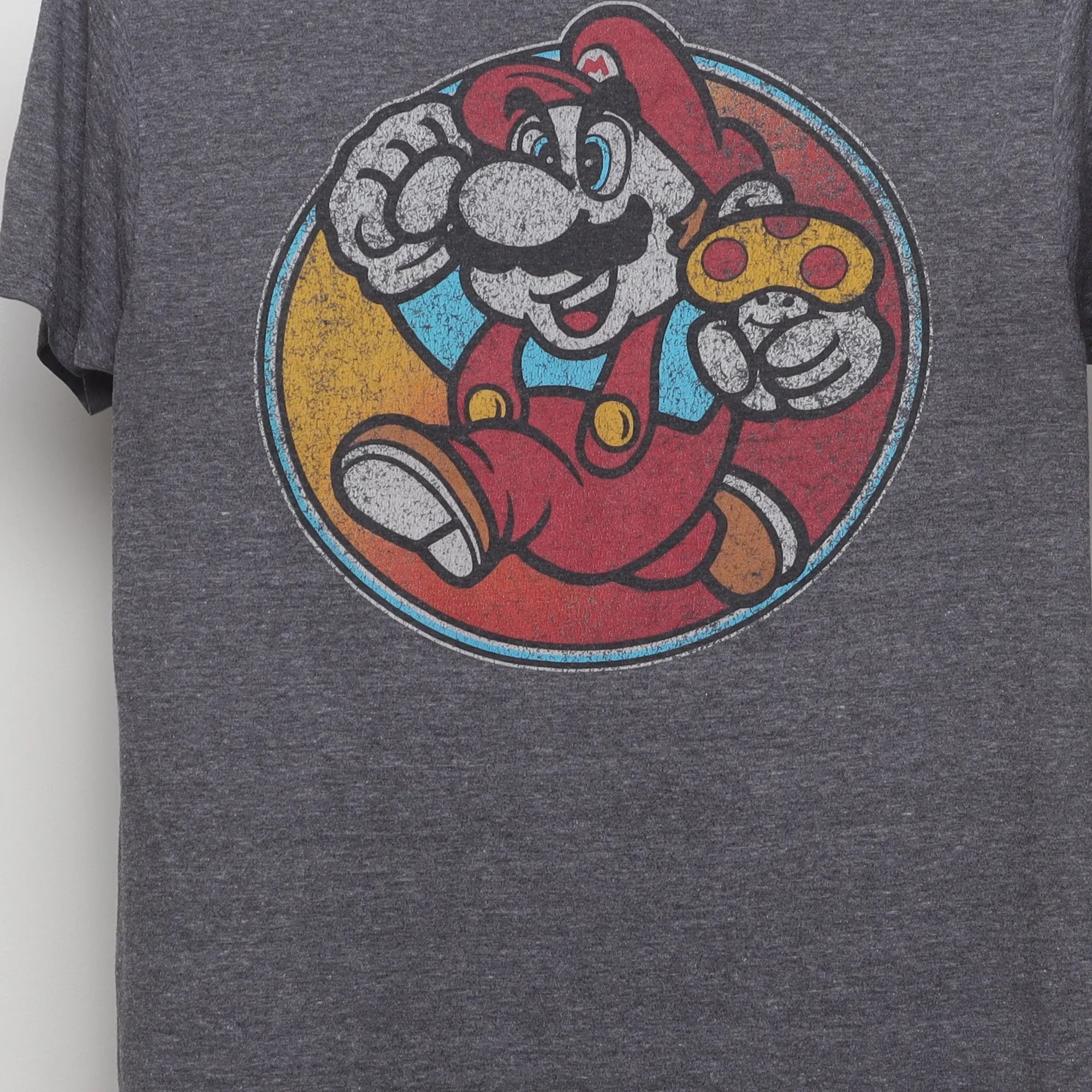 Close-up of the main graphic on the Vintage 2010s Super Mario Gamer Graphic T-Shirt S