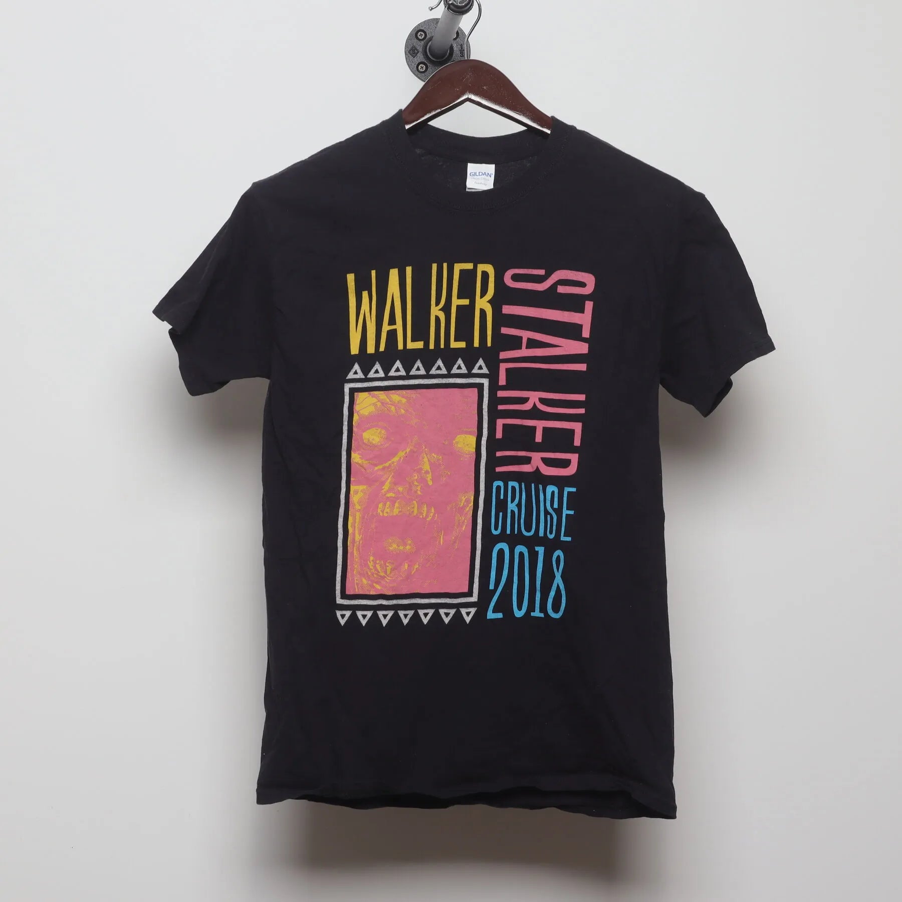 Front view of Vintage 2010s Walker Stalker Cruise "The Walking Dead Fan Cruise 2018" T-Shirt - S