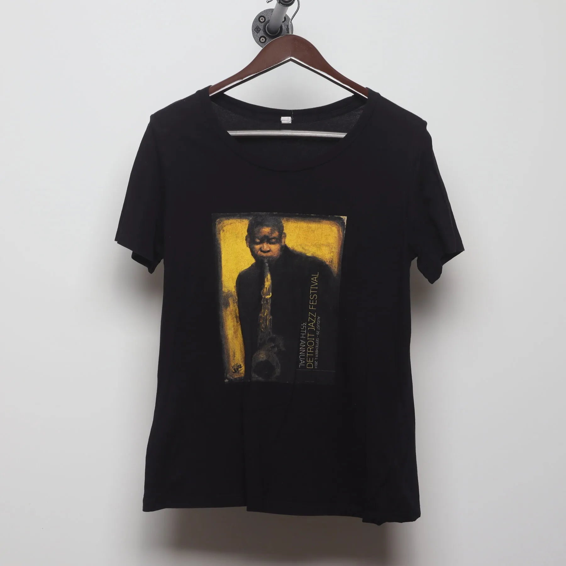 Front view of Vintage 1990s Detroit Jazz Festival "1994 35th Annual" T-Shirt - S