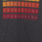Close-up of the main graphic on the Vintage Y2K Craft Beer "Beer Tasting Grid" T-Shirt - M