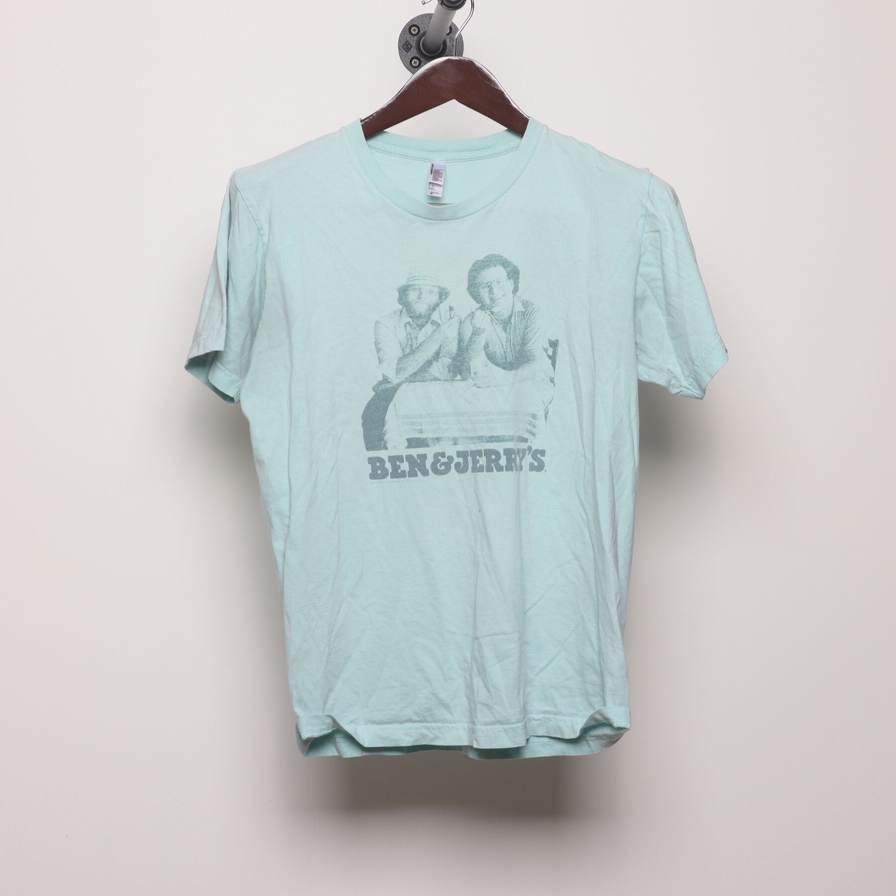Front view of Vintage Y2K Ben & Jerry's "Founders Portrait" T-Shirt - S