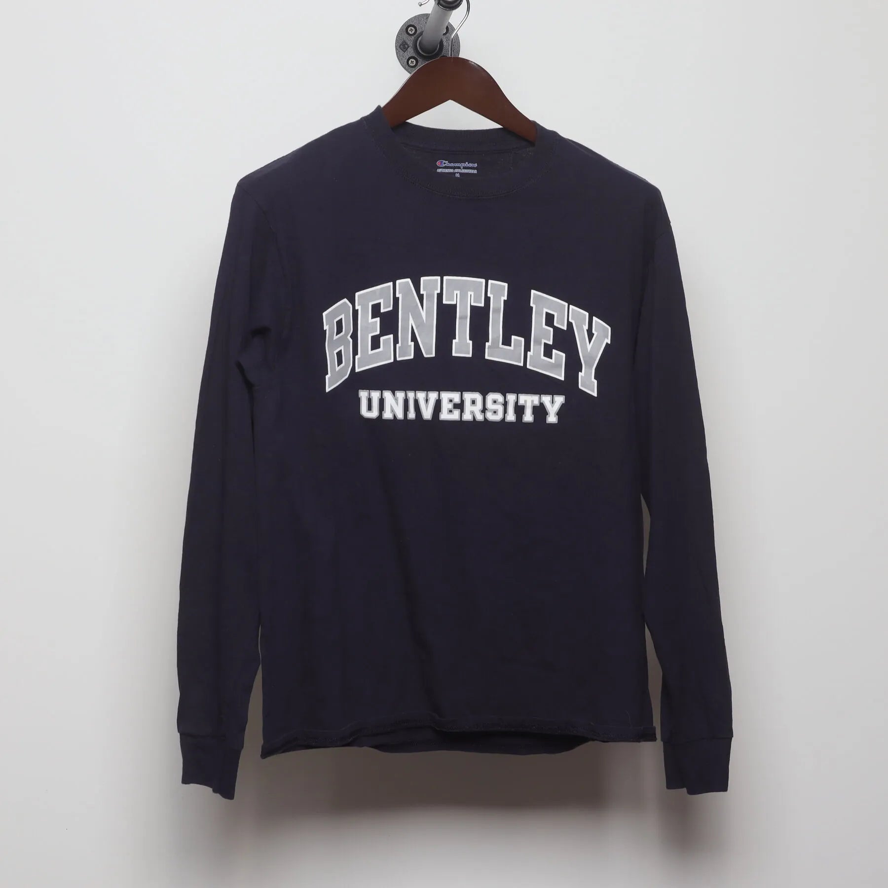 Front view of Vintage Y2K Champion "Bentley University" T-Shirt - S