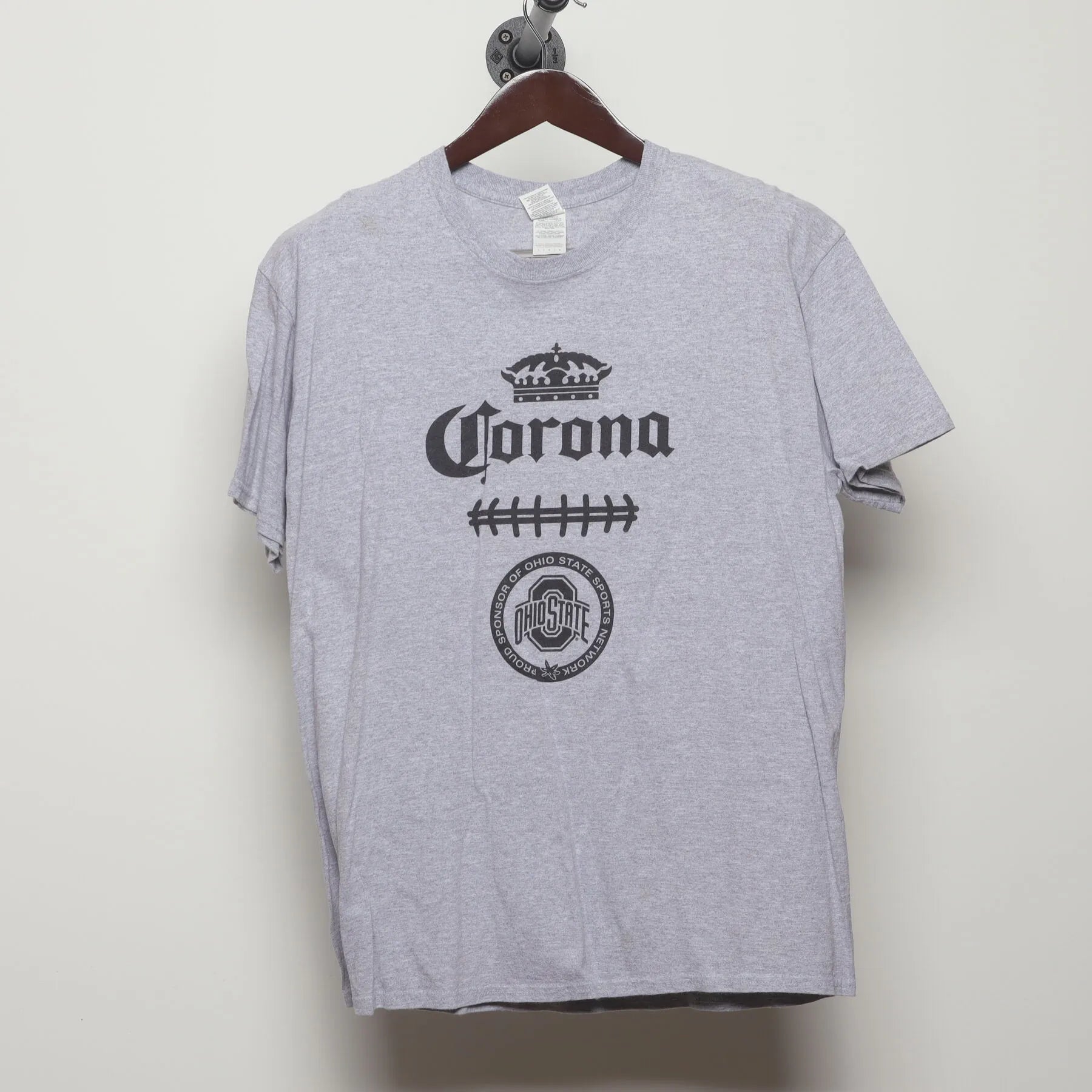 Front view of Vintage Y2K Corona x Ohio State "Sports Network Sponsor" T-Shirt - M