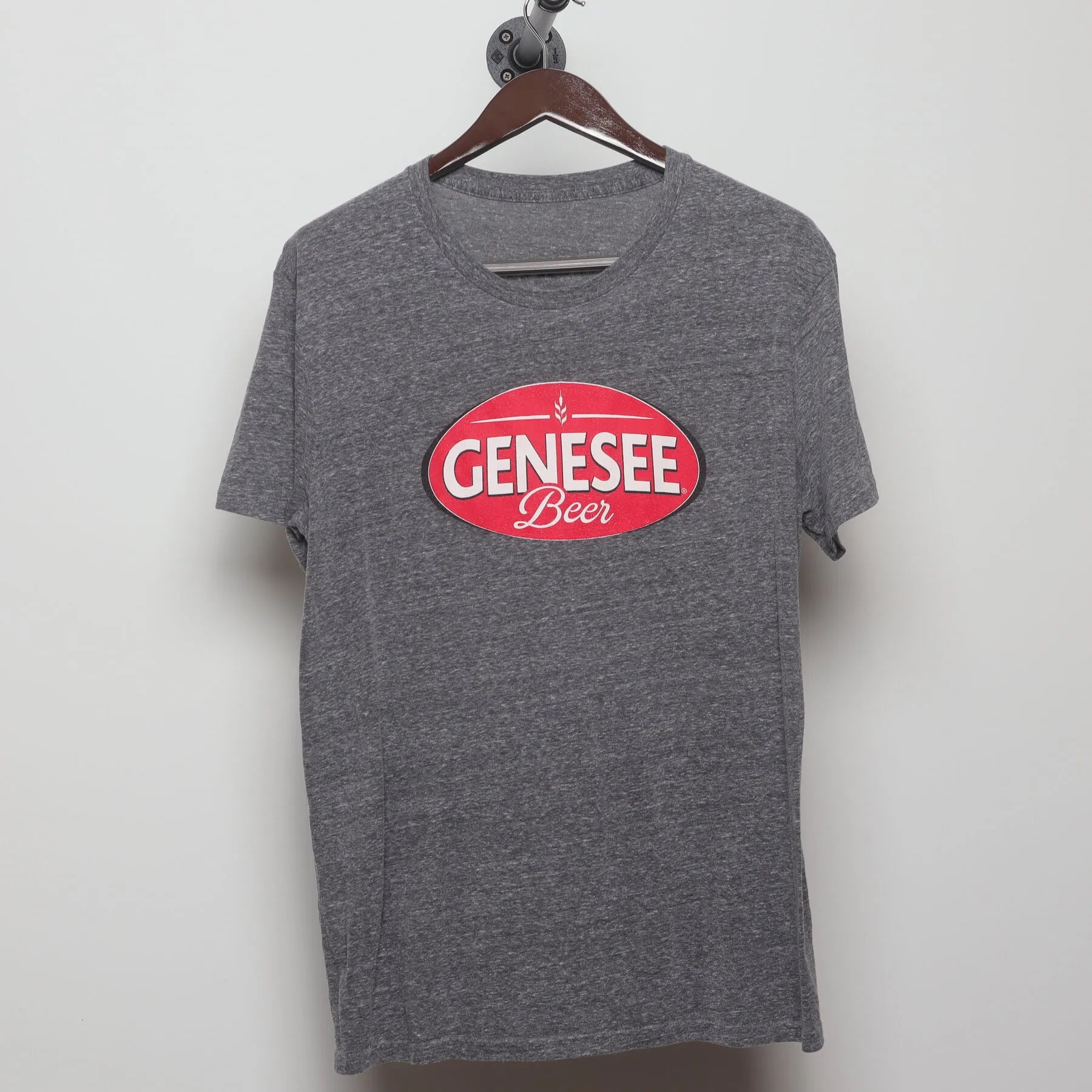 Front view of Vintage Y2K Genesee Beer "Classic Logo" T-Shirt - L
