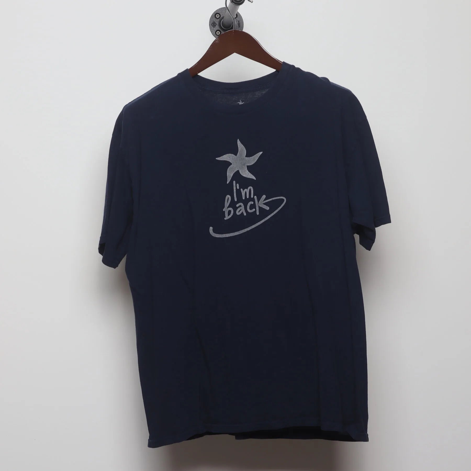 Front view of Vintage Y2K Iberostar Hotels "I'm Back Starfish" T-Shirt - L