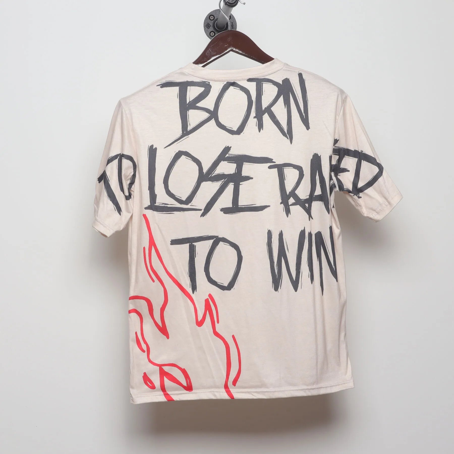 Front view of Vintage Modern "Born to Lose Raised to Win" T-Shirt - L