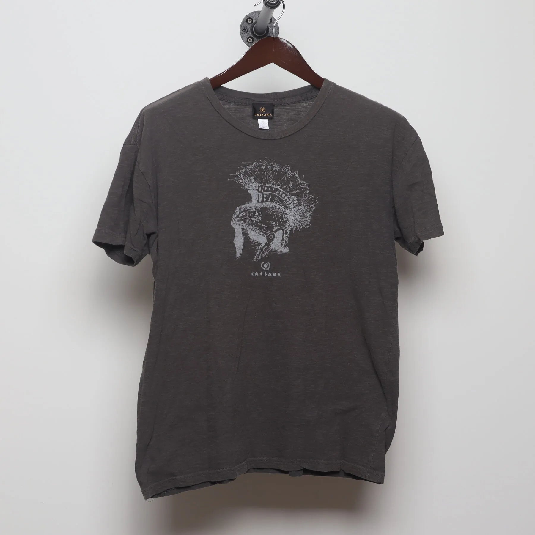 Front view of Vintage Modern Caesars "Roman Helmet" T-Shirt - L
