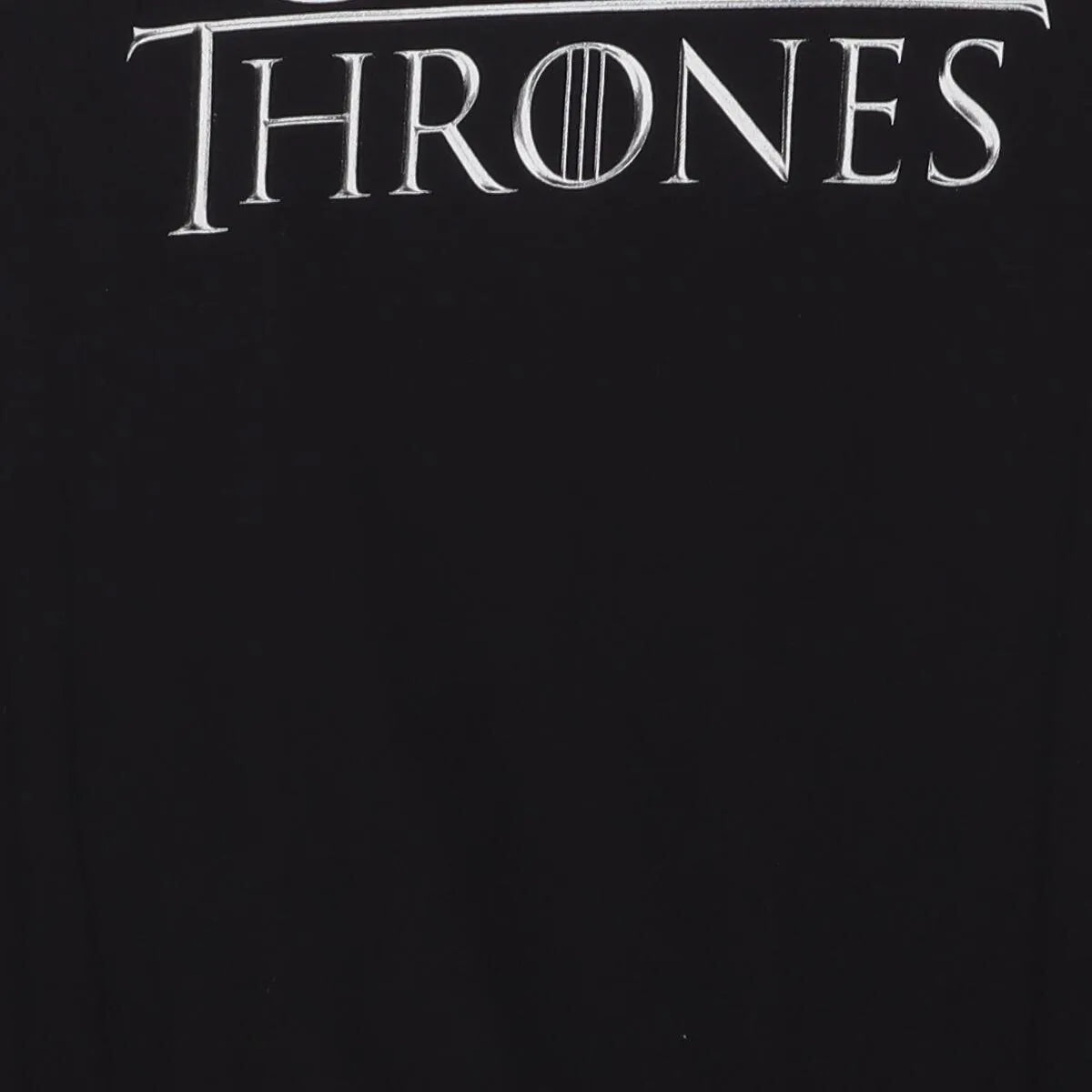 Close-up of the main graphic on the Vintage Modern Game of Thrones "Logo" T-Shirt - S