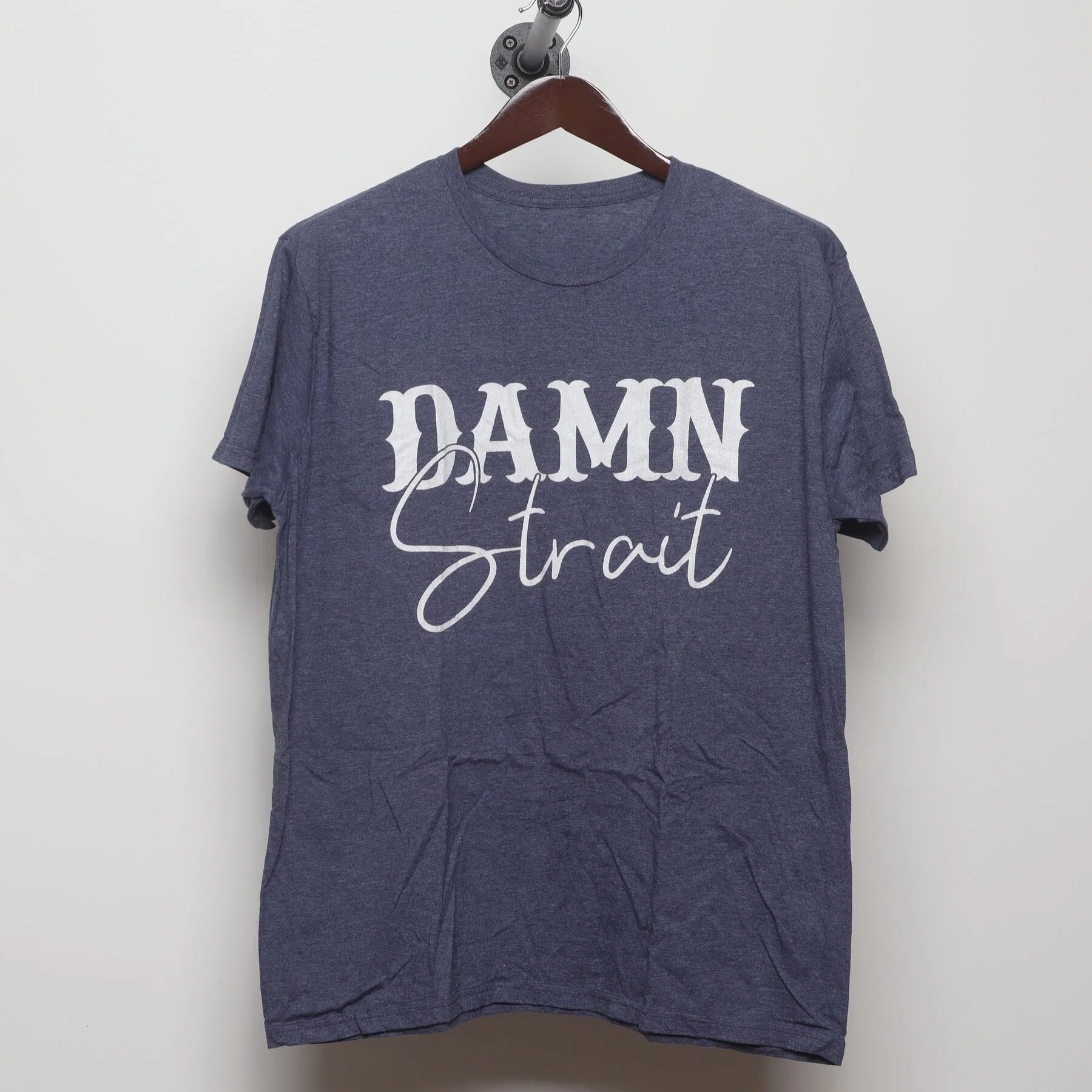 Front view of Vintage Modern George Strait "Damn Strait" T-Shirt - L