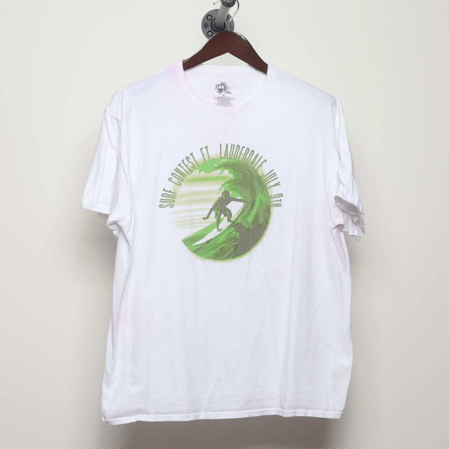 Front view of Vintage Modern Live and Tell "Surf Contest Ft. Lauderdale" T-Shirt - L