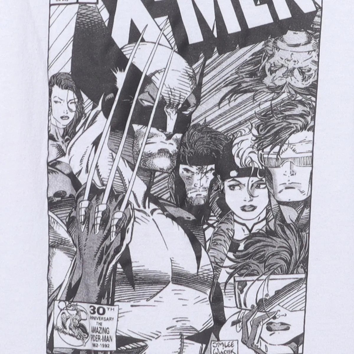Close-up of the main graphic on the Vintage Modern Marvel "X-Men #1 Jim Lee Cover" T-Shirt - S