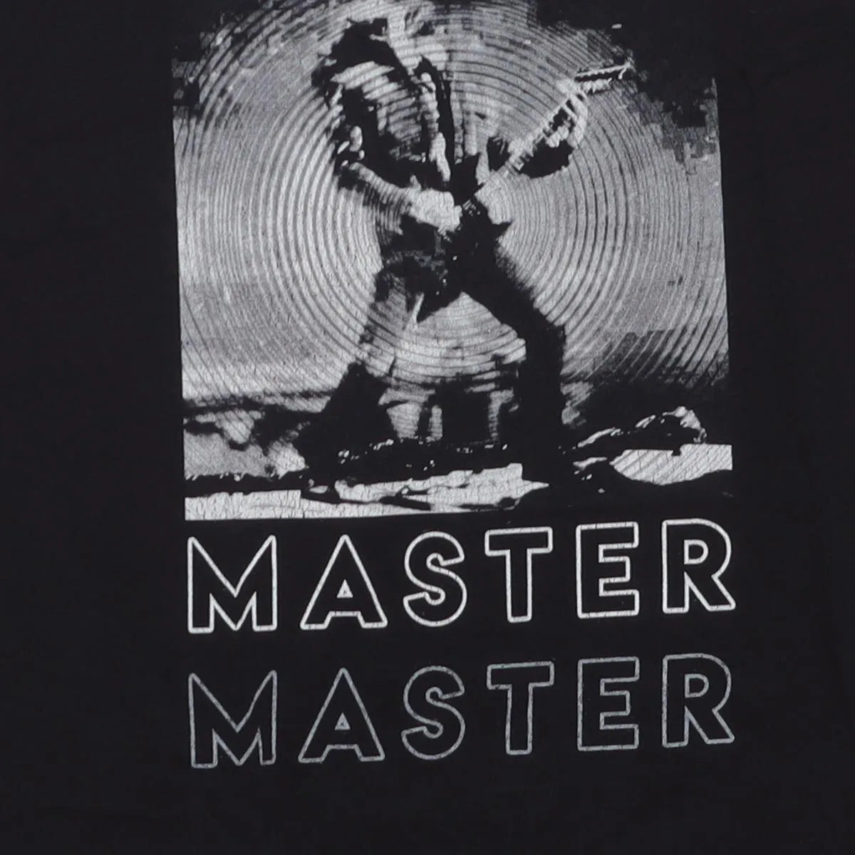 Close-up of the main graphic on the Vintage Modern Metallica "Obey Your Master" T-Shirt - S