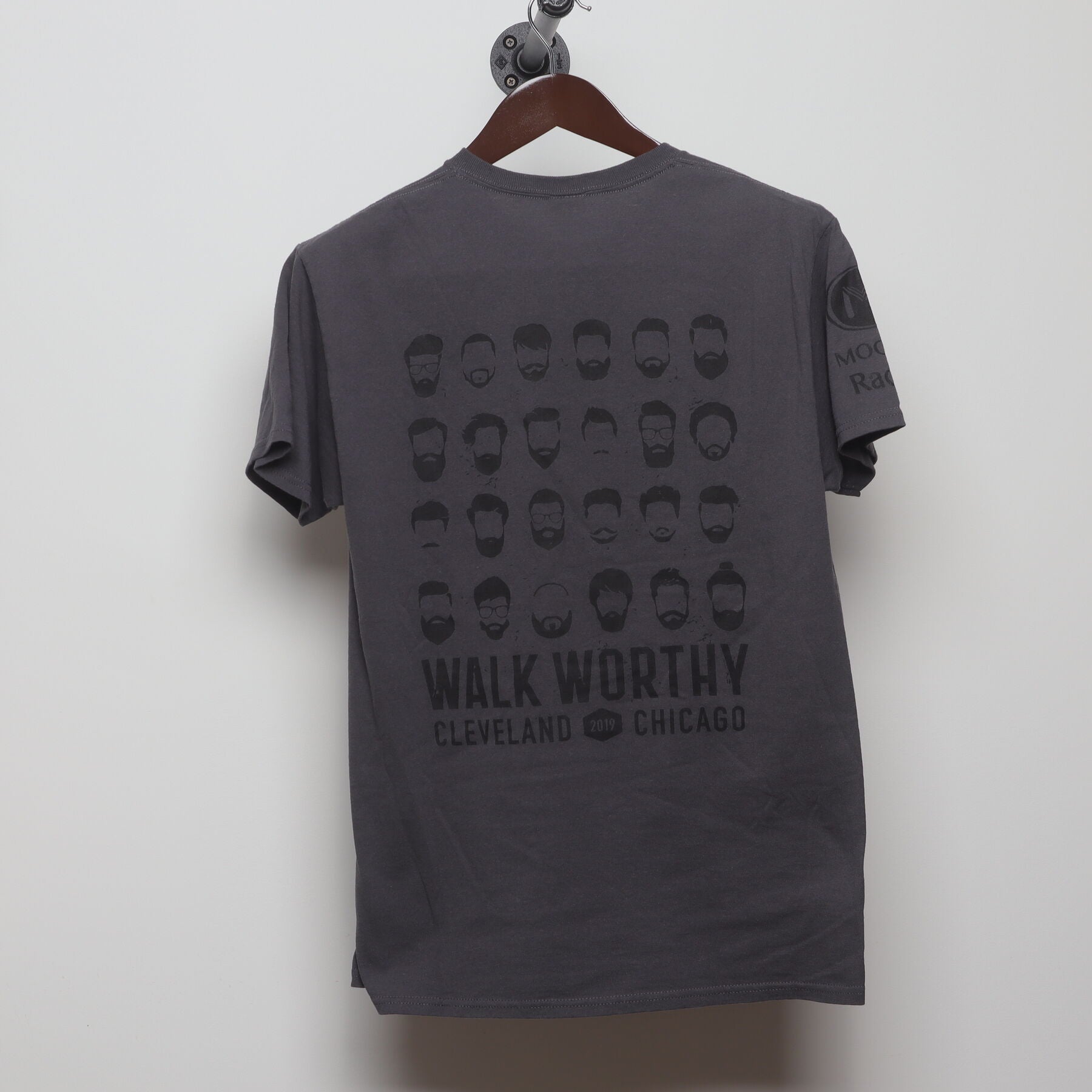 Back view of Vintage Modern Moody Radio "Walk Worthy Conference" T-Shirt - S