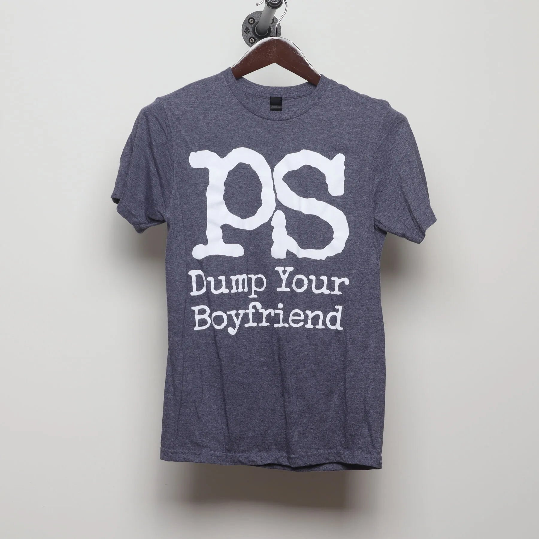 Front view of Vintage Modern "PS Dump Your Boyfriend" T-Shirt - XS