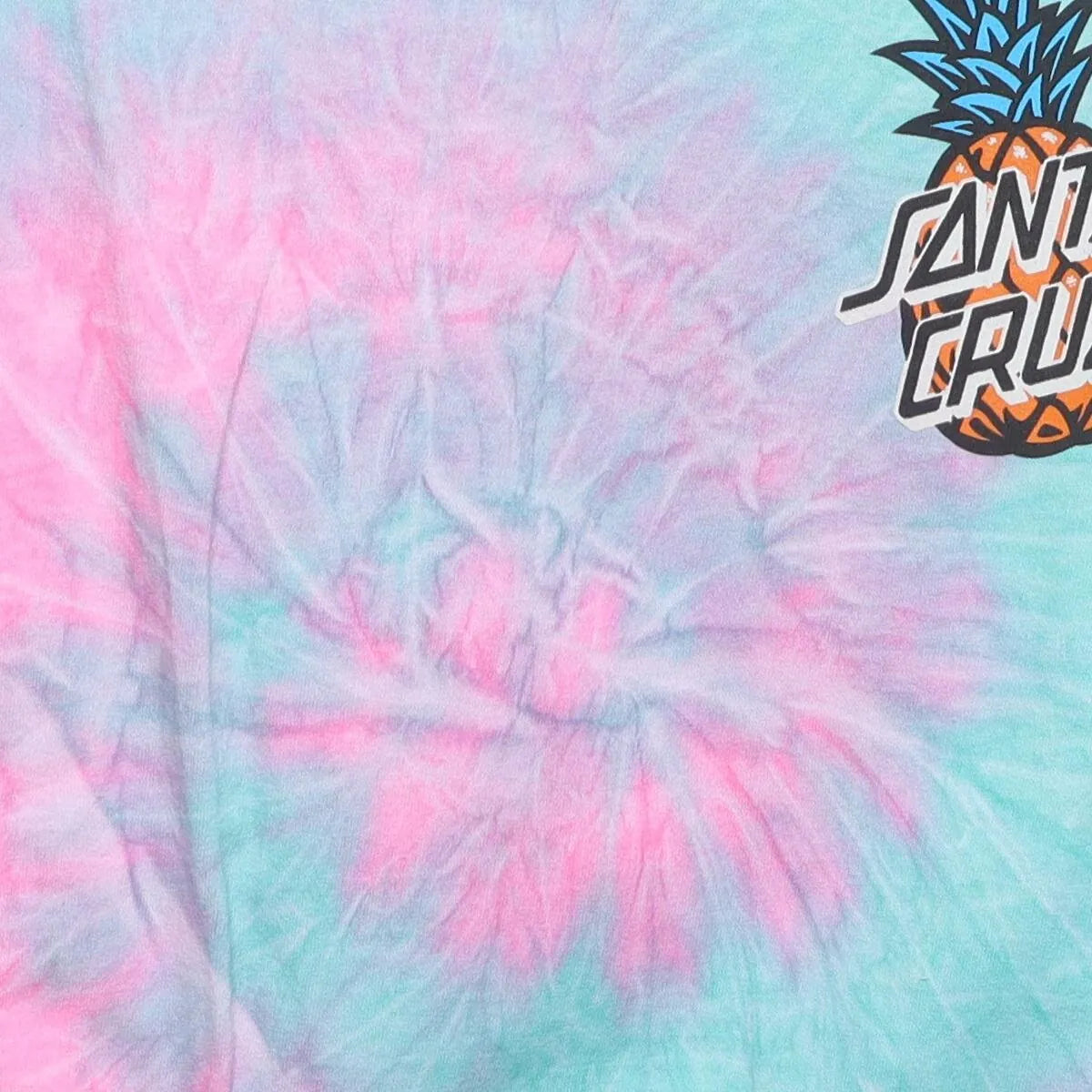 Close-up of the main graphic on the Vintage Modern Santa Cruz "Pineapple Logo" T-Shirt - L