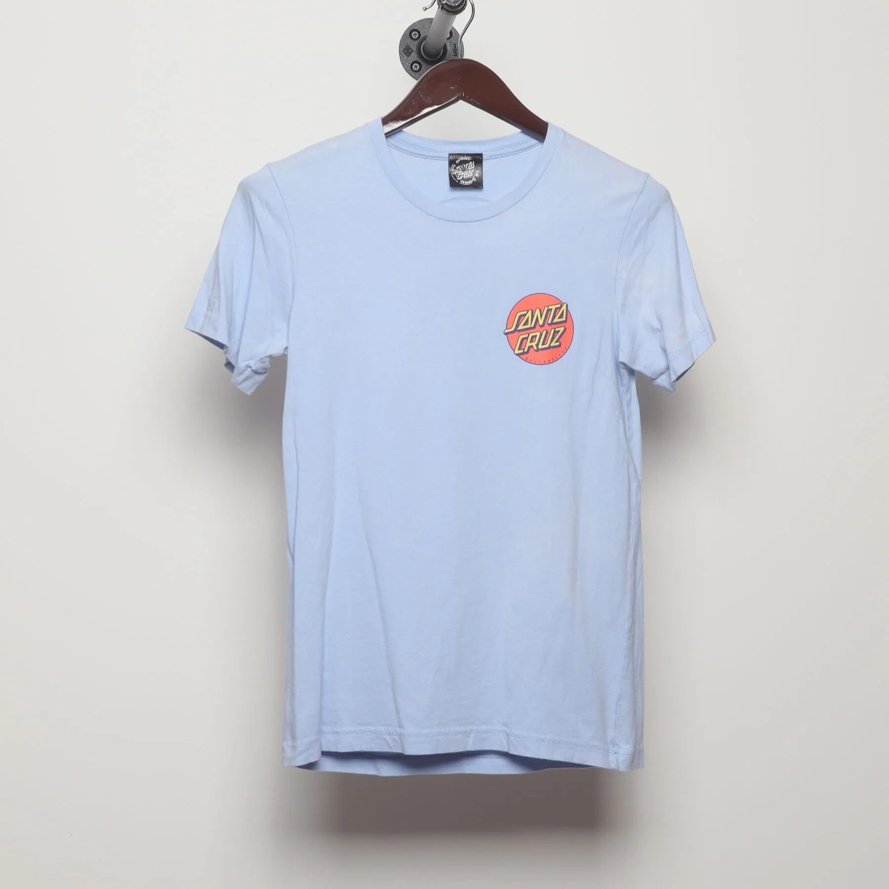 Front view of Vintage Modern Santa Cruz Skateboards "Classic Dot Logo" T-Shirt - XS