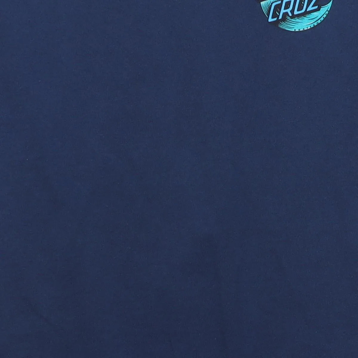 Close-up of the main graphic on the Vintage Modern Santa Cruz "Wave Dot Logo" T-Shirt - XS