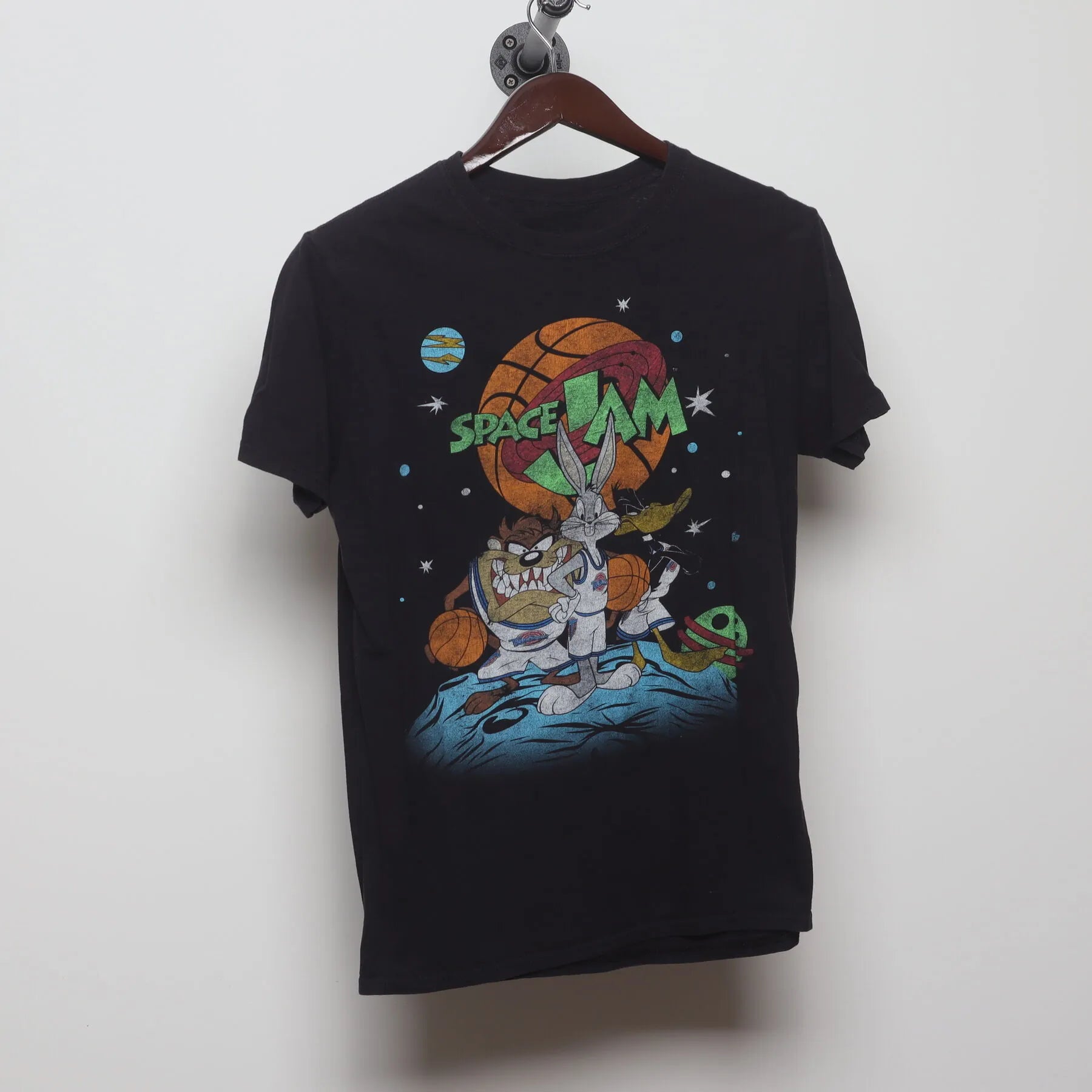 Front view of Vintage Modern Space Jam "Tune Squad" T-Shirt - S