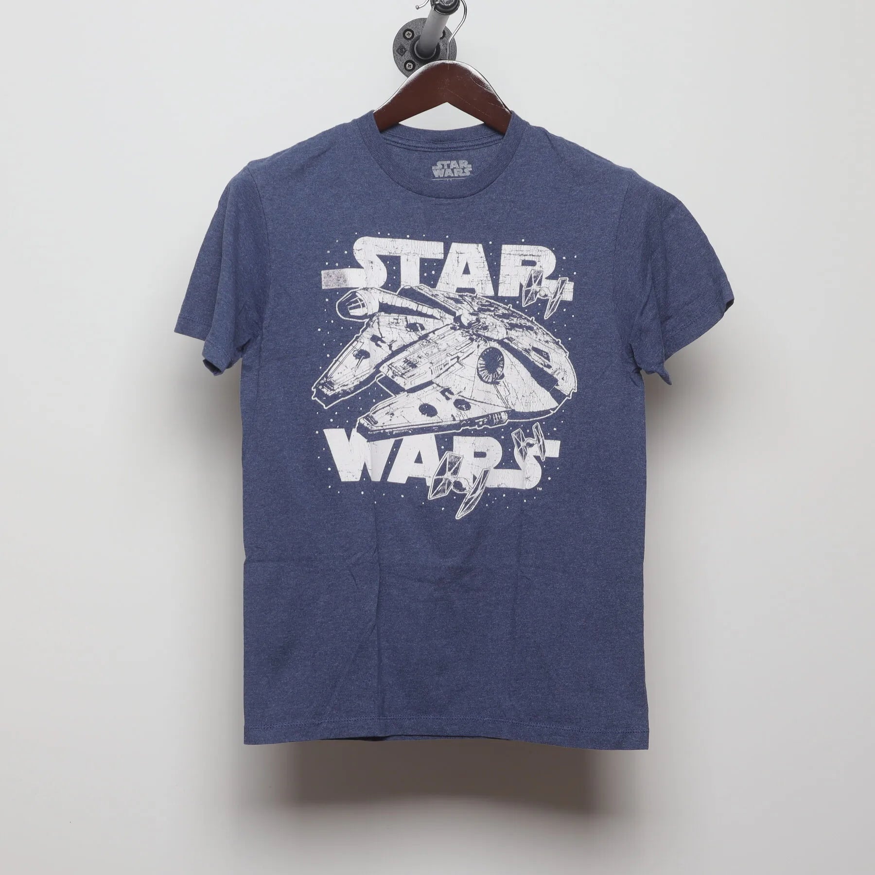 Front view of Vintage Modern Star Wars "Millennium Falcon" T-Shirt - S