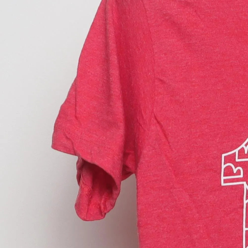 Close-up of the sleeve on the Vintage Modern The J.M. Smucker Co. "125 Years of Growth" T-Shirt - S