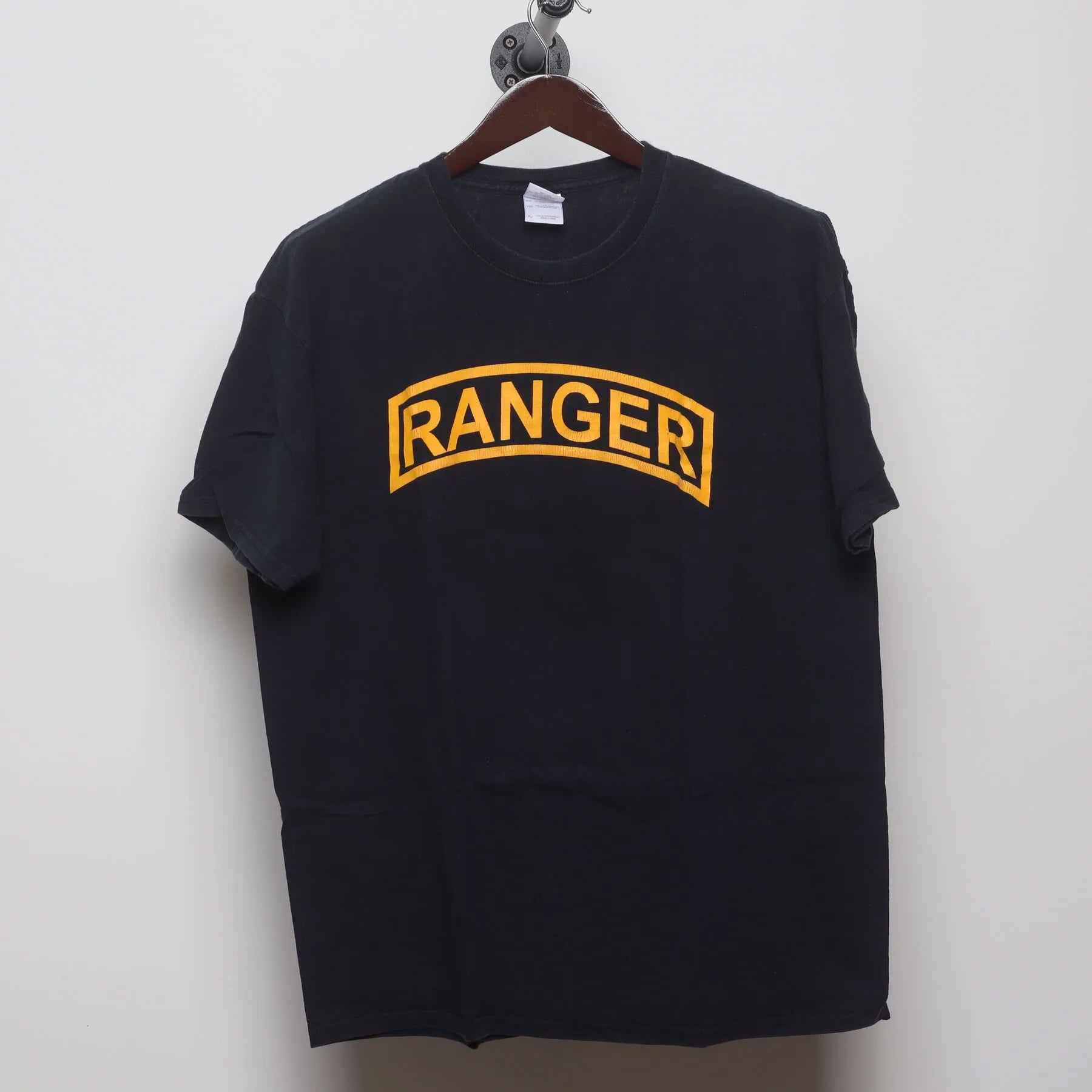 Front view of Vintage Modern US Army Ranger "Ranger Tab" T-Shirt - XL