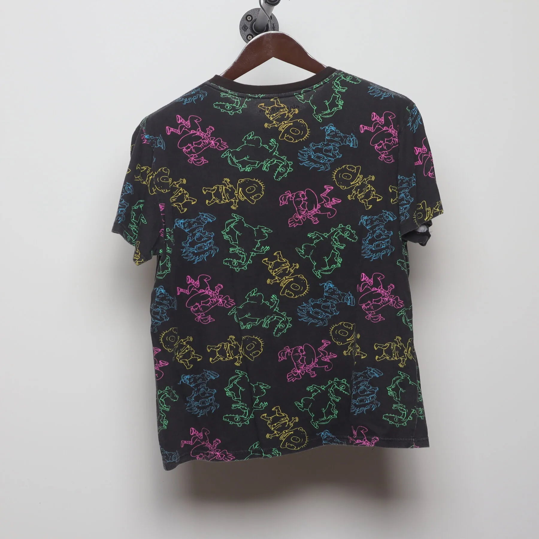 Back view of Vintage Y2K Nickelodeon "Rugrats Neon AOP" T-Shirt - M