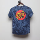 Back view of Vintage Y2K Santa Cruz Skateboards "Classic Dot Logo Tie-Dye" T-Shirt - S