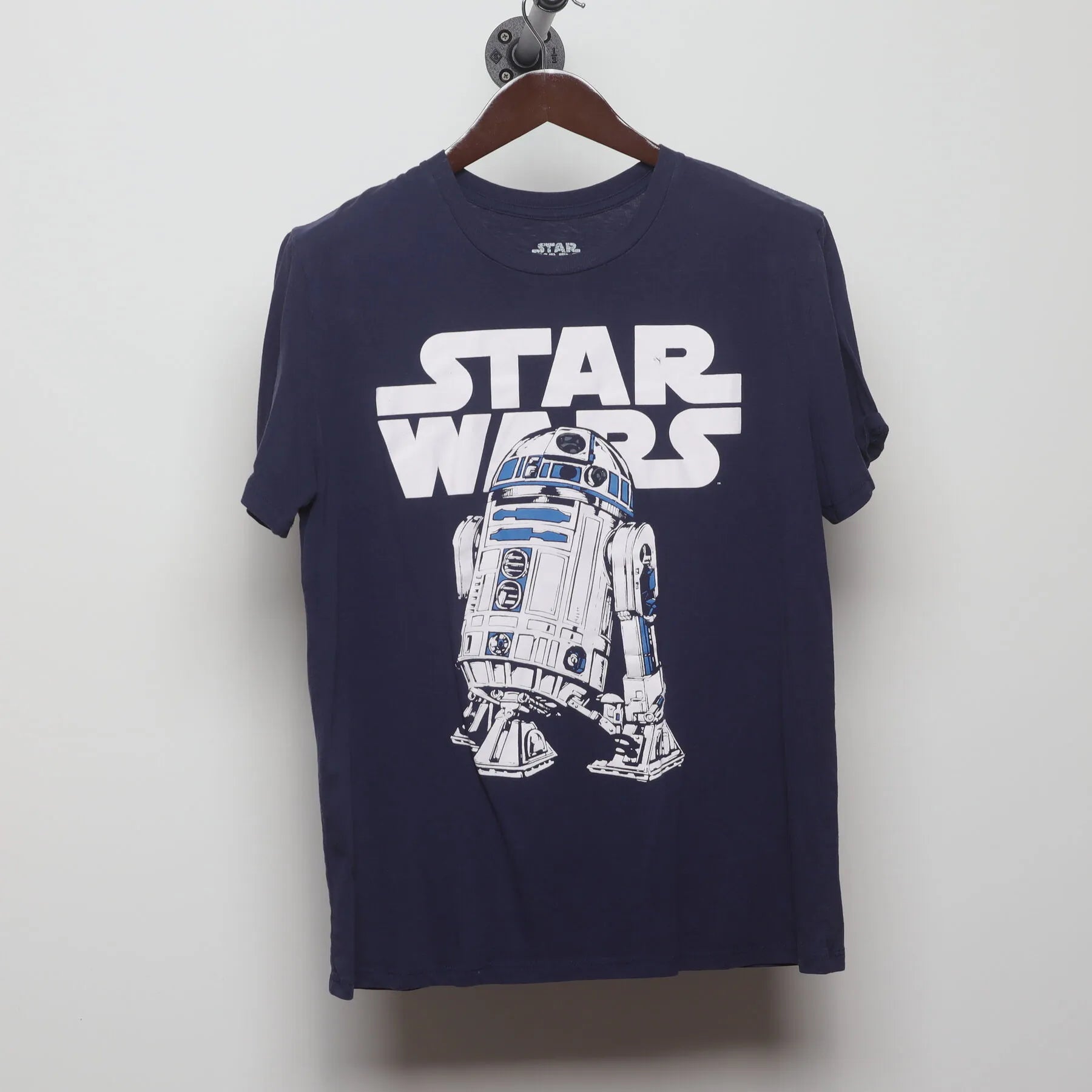 Front view of Vintage Y2K Star Wars "R2-D2 Logo" T-Shirt - M
