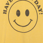 Close-up of the main graphic on the Vintage 1970s walk in love. "Have A Nice Day" Smiley Face T-Shirt - XS