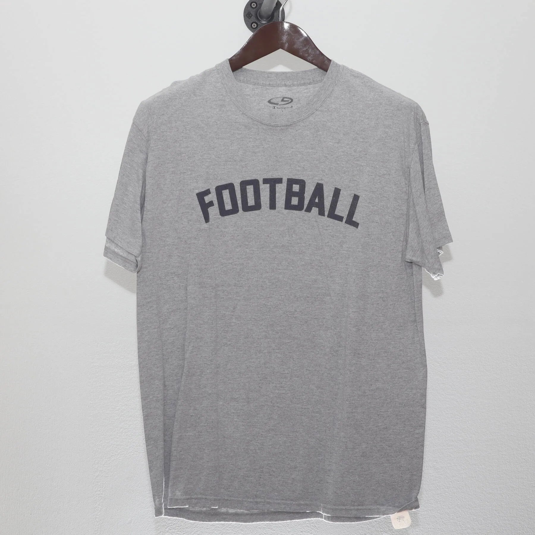 Front view of Vintage Y2K Champion "Football" T-Shirt - M