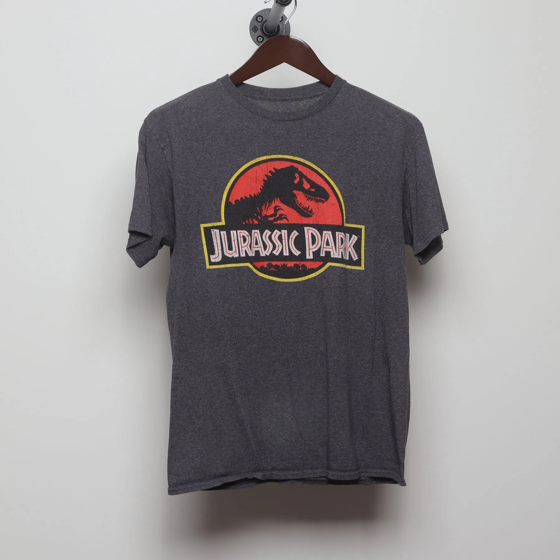 Front view of Vintage Y2K Jurassic Park "Classic Logo" T-Shirt - M
