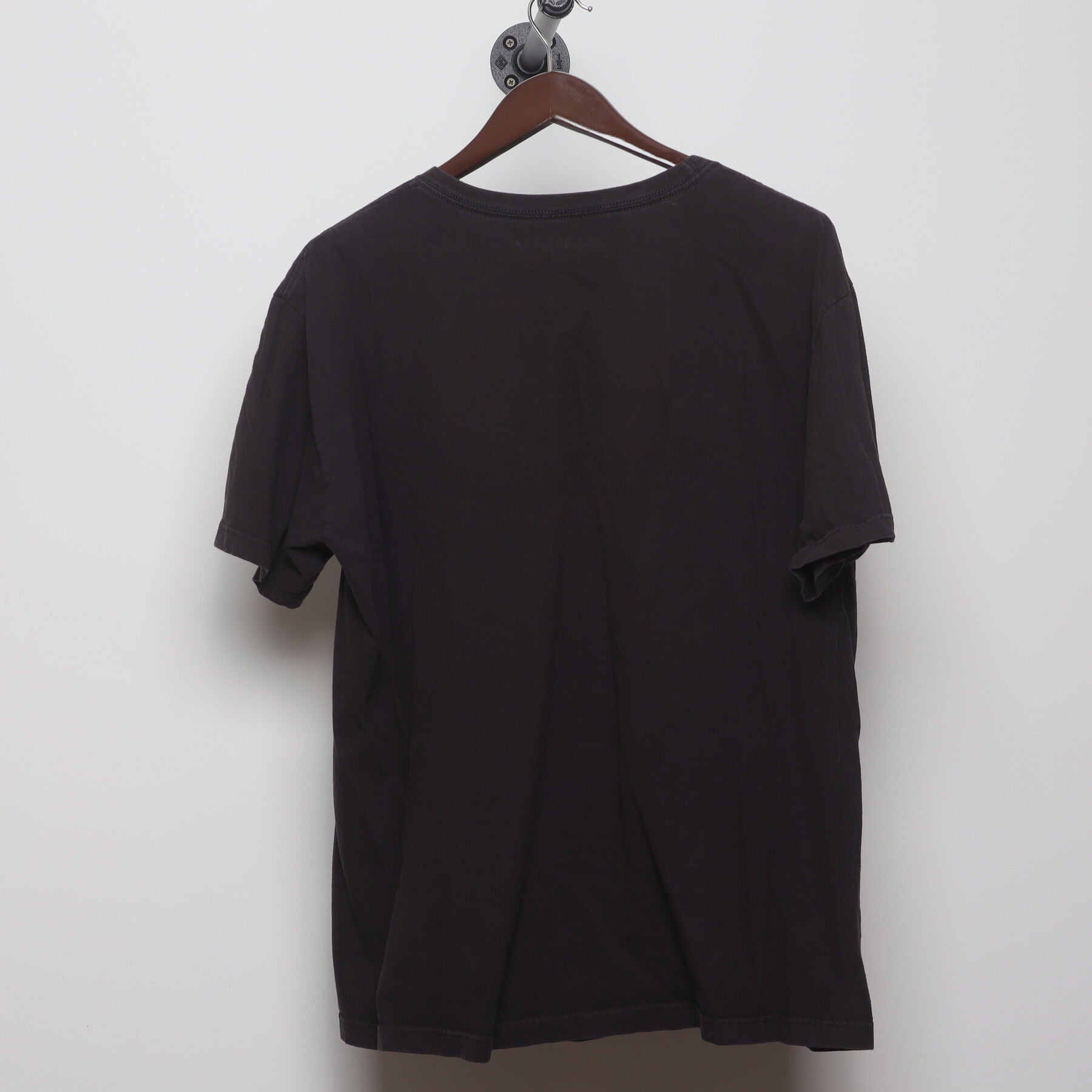 Back view of Vintage Y2K Adidas "Pixelated Bar Logo" T-Shirt - L
