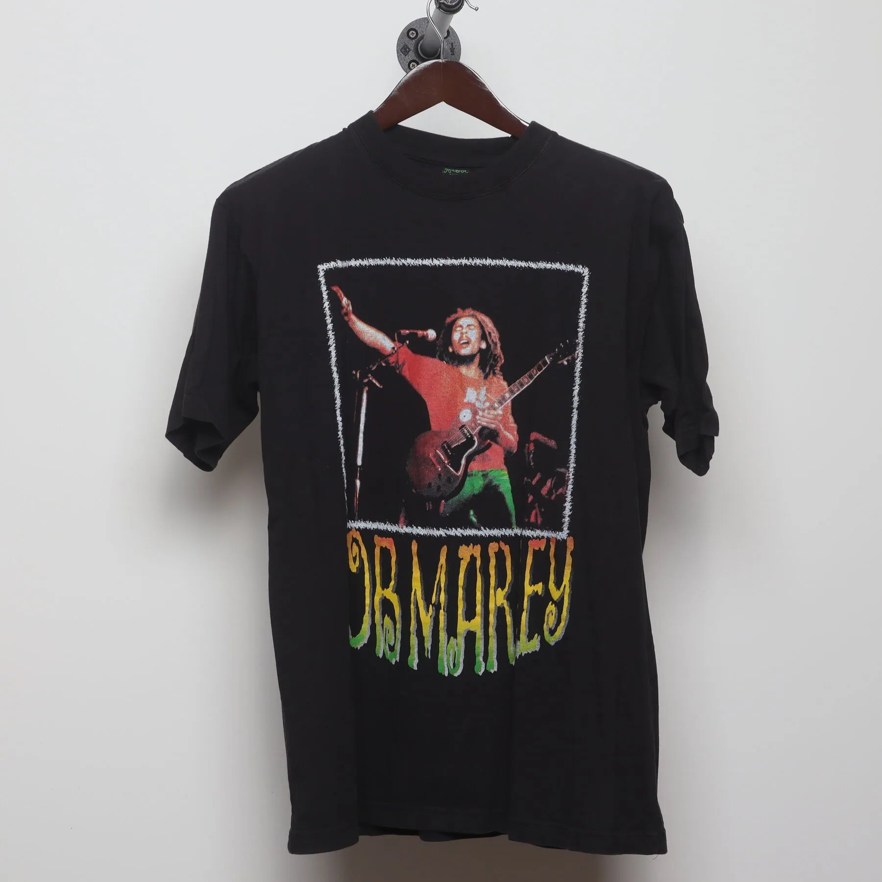 Front view of Vintage Y2K Bob Marley "Live Performance" T-Shirt - M
