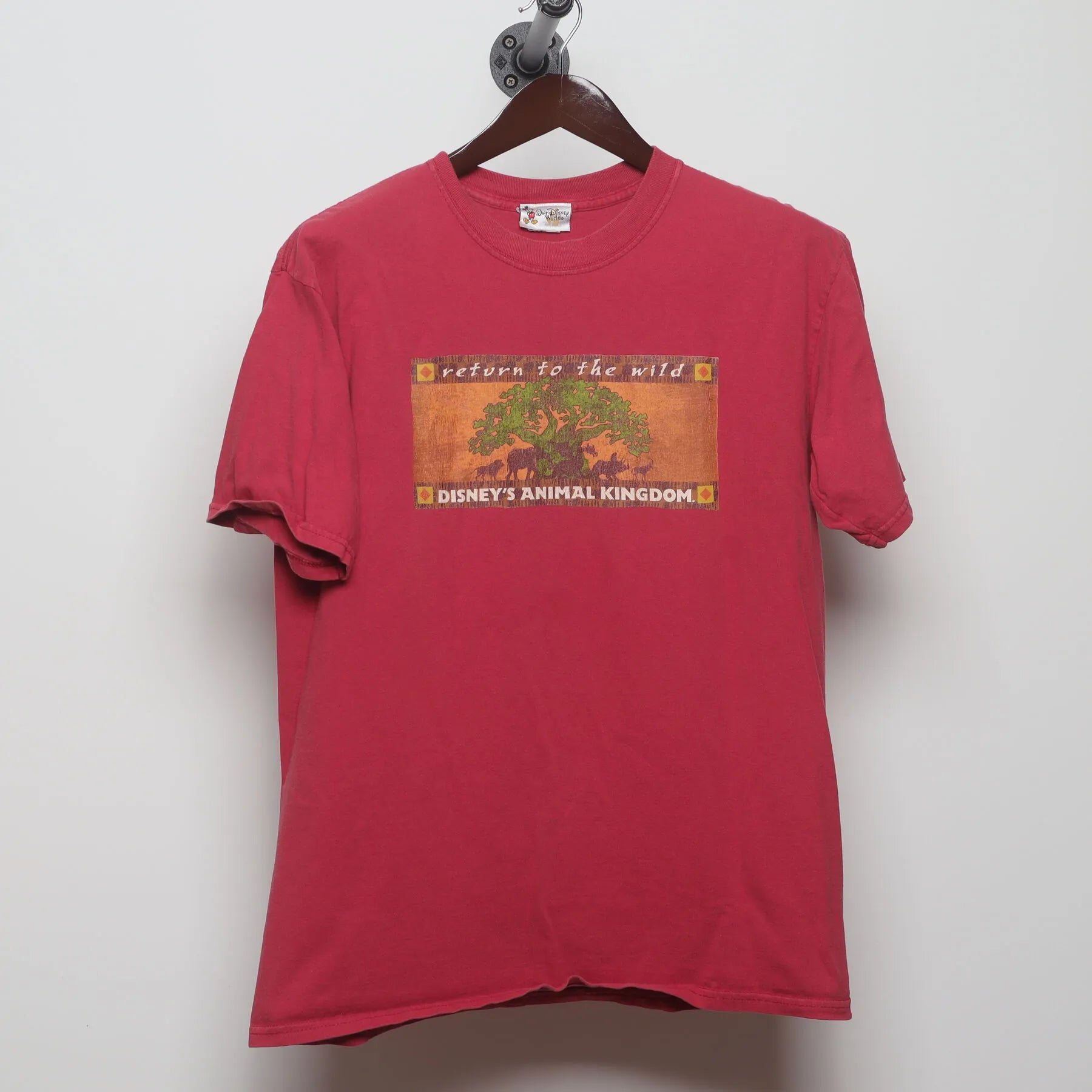 Front view of Vintage Y2K Disney's Animal Kingdom "Return to the Wild" T-Shirt - M